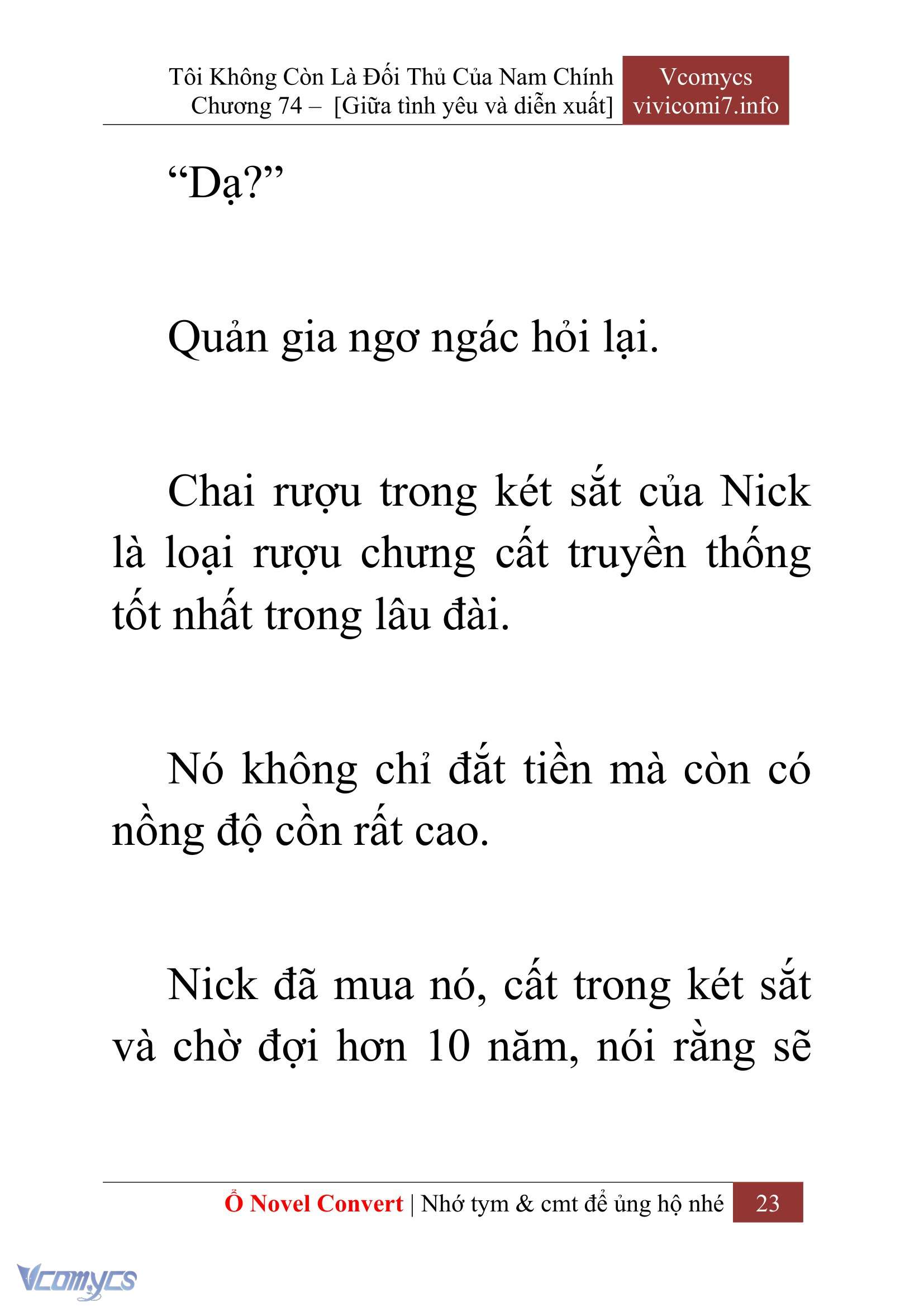 [Novel] Tôi Không Còn Là Đối Thủ Của Nam Chính Chap 74 - Next 