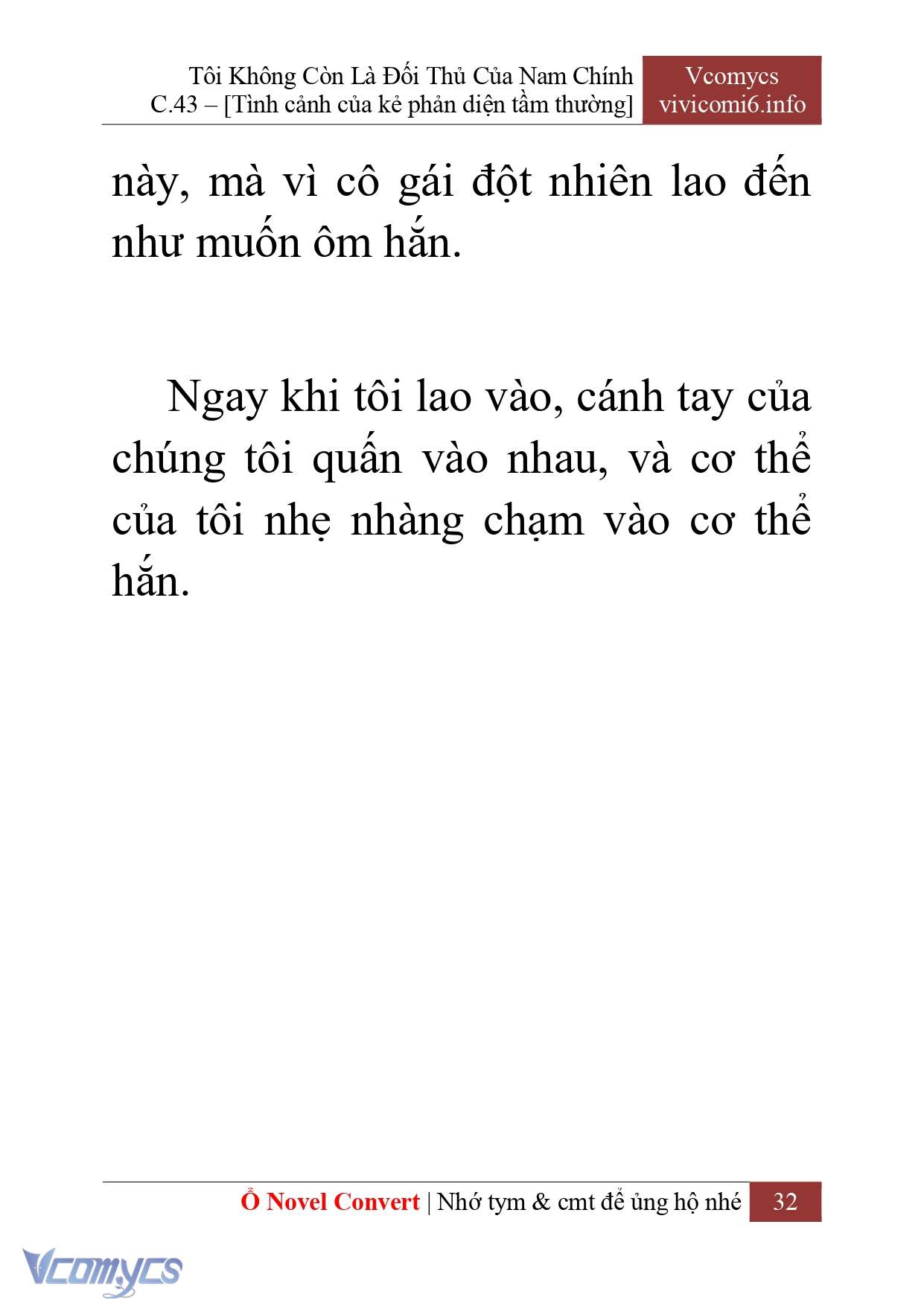 [Novel] Tôi Không Còn Là Đối Thủ Của Nam Chính Chap 43 - Next Chap 44