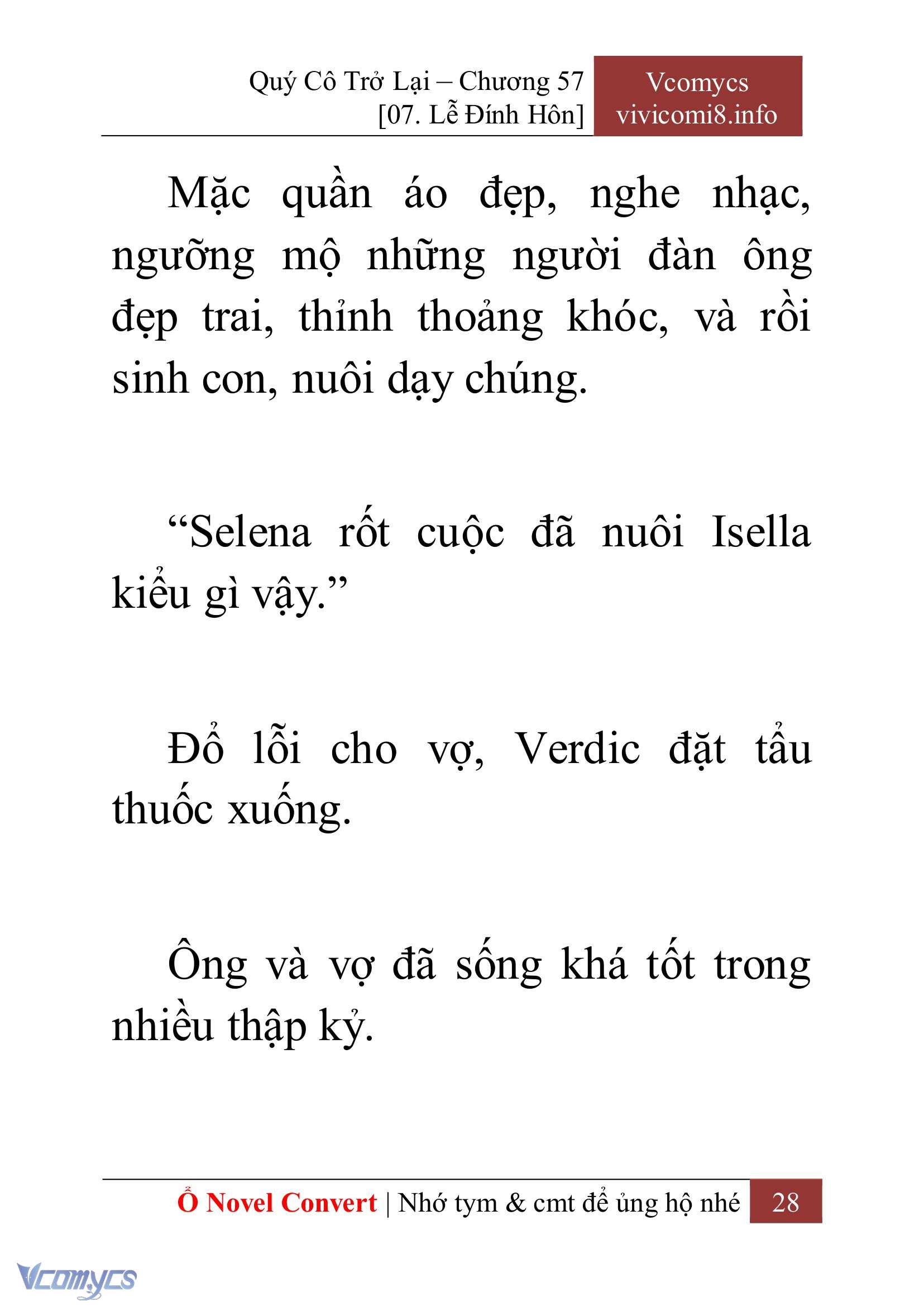 [Novel] Quý Cô Trở Lại Chap 57 - Next 