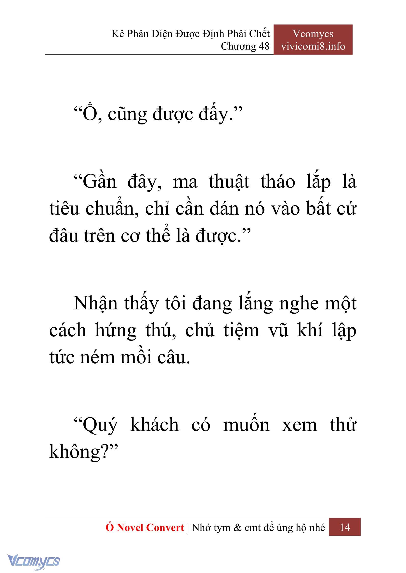 [Novel] Kẻ Phản Diện Được Định Phải Chết Chap 48 - Next 