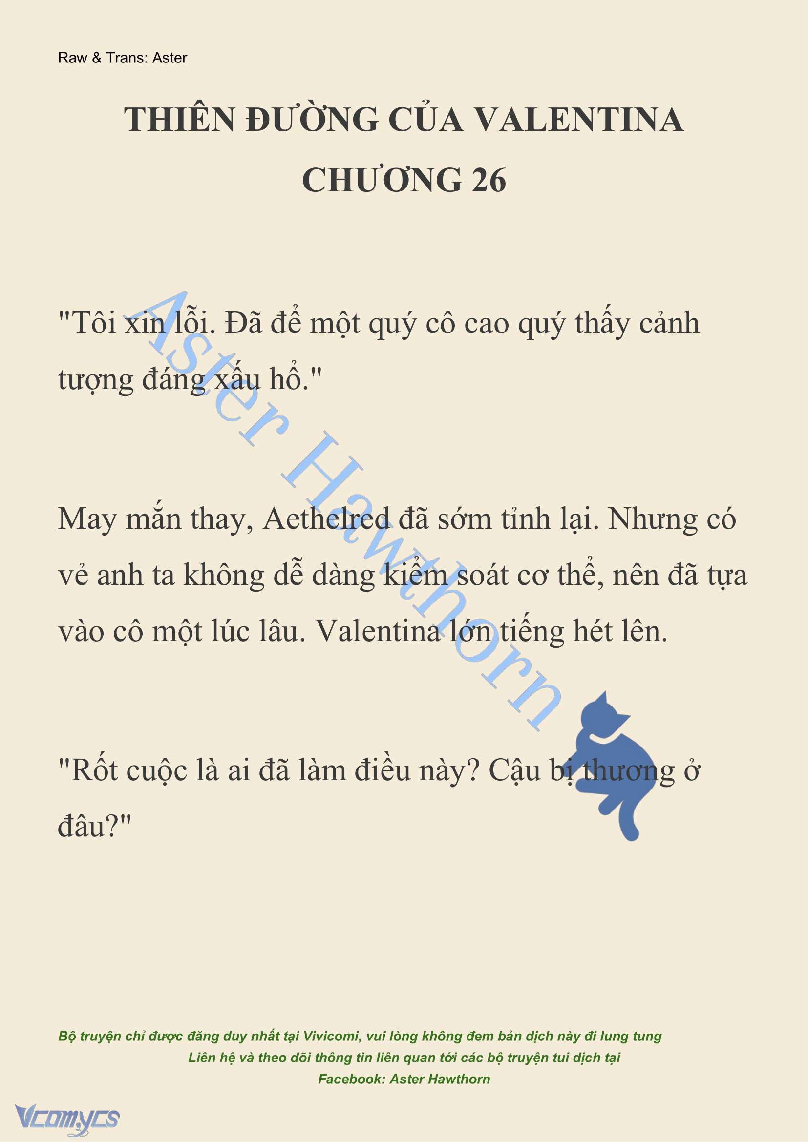 [NOVEL] Thiên Đường Của Valentina Chap 26 - Next Chap 27