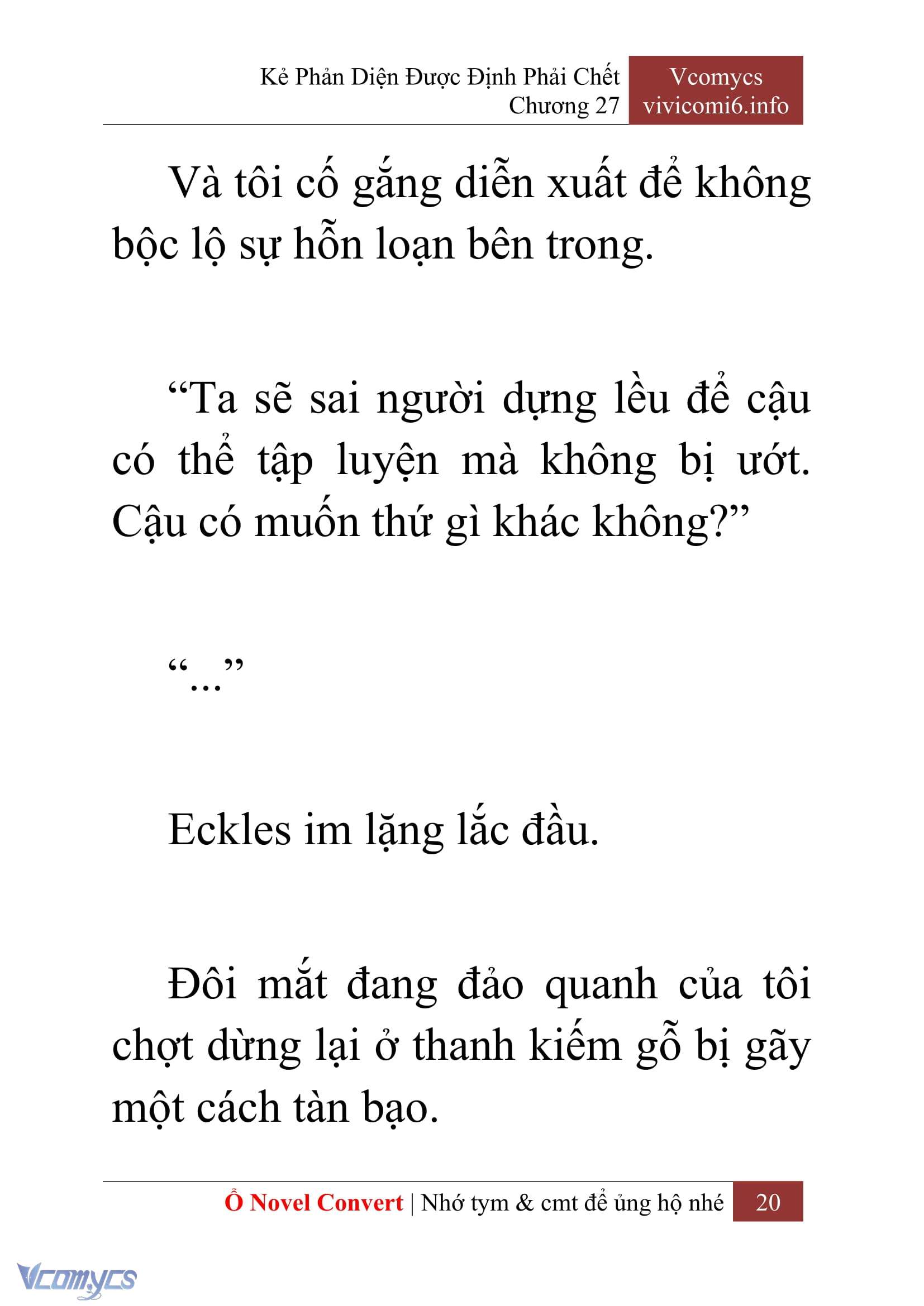 [Novel] Kẻ Phản Diện Được Định Phải Chết Chap 27 - Trang 2