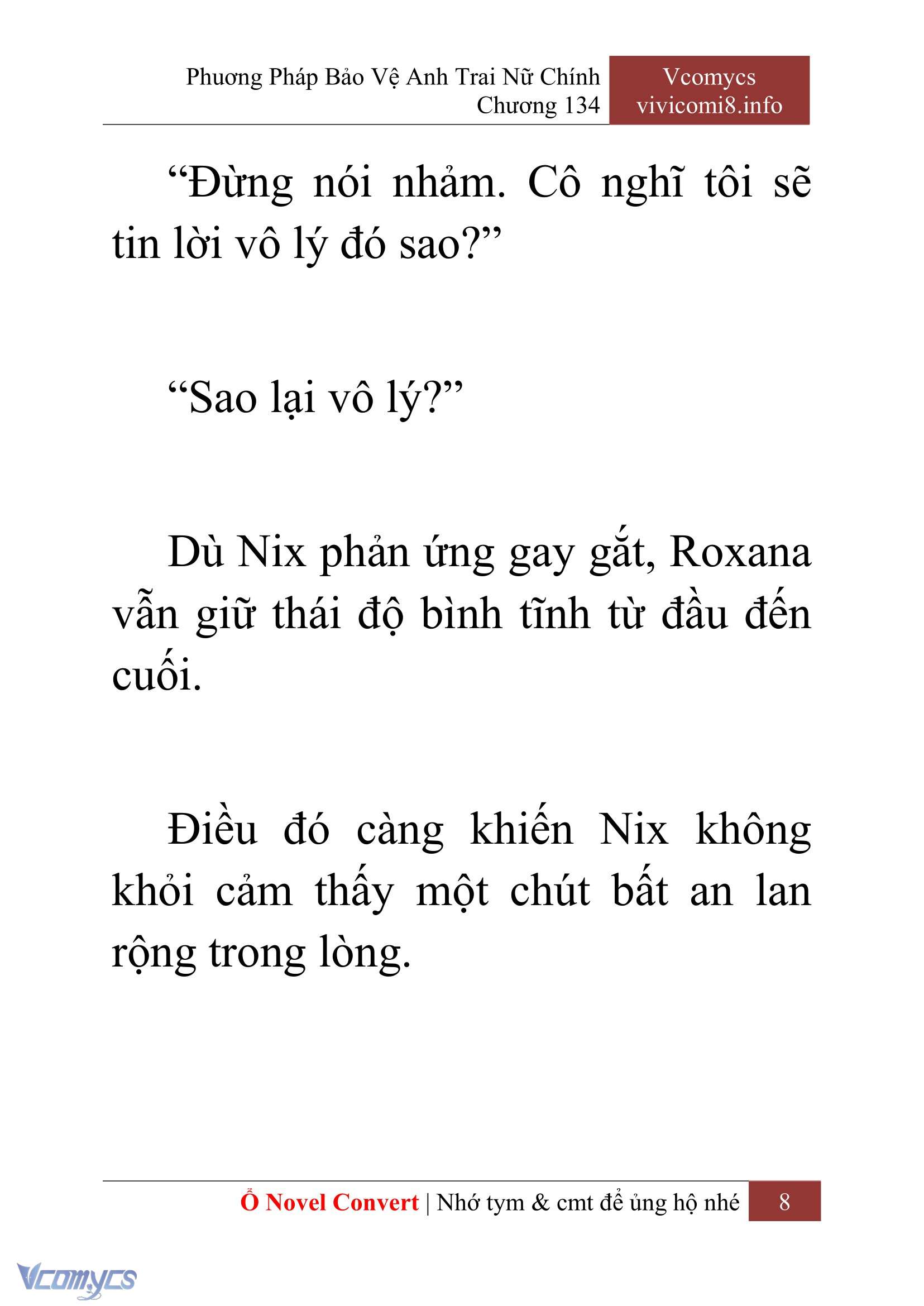 [Novel] Phương Pháp Bảo Vệ Anh Trai Nữ Chính Chap 134 - Trang 2
