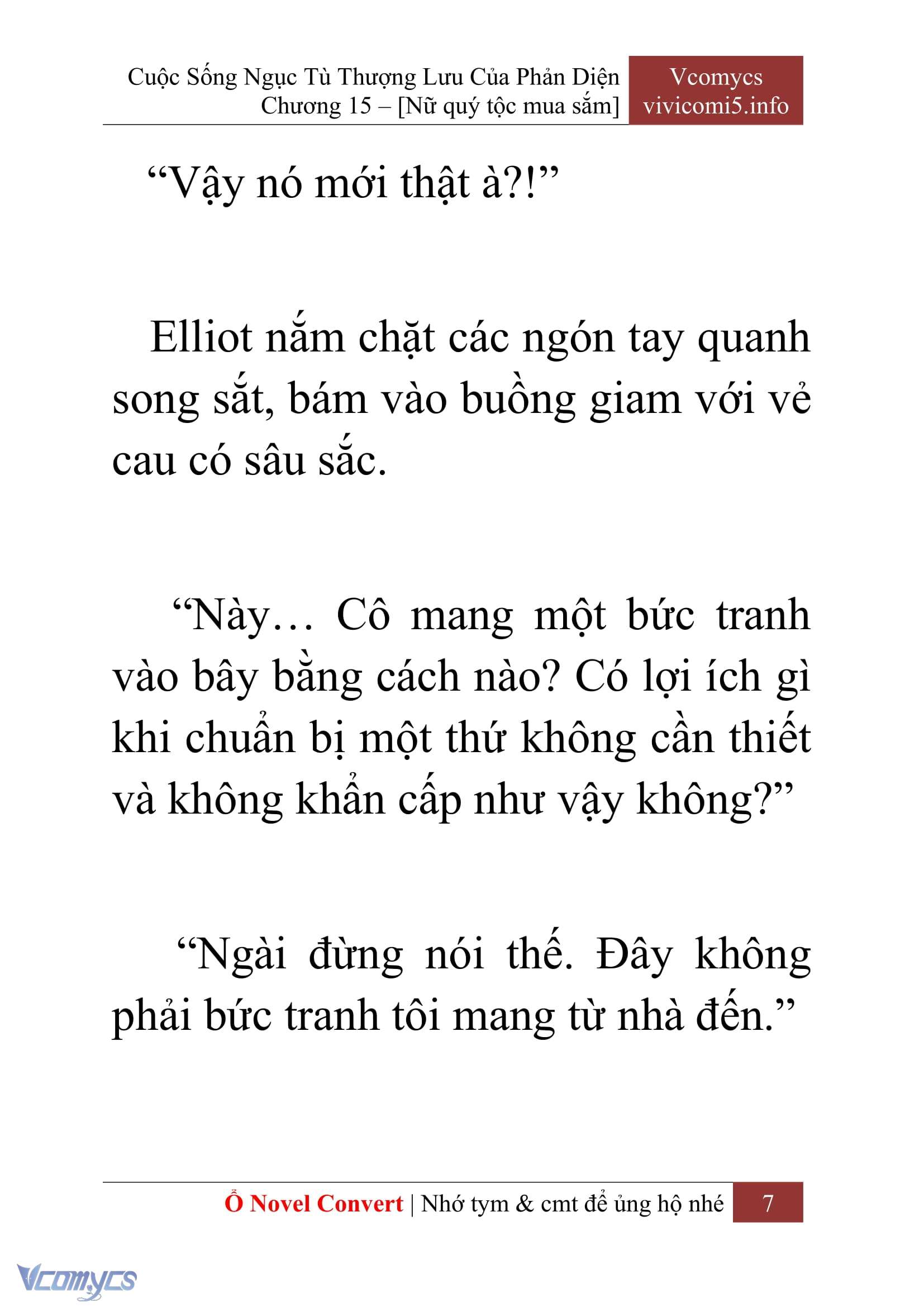 [Novel] Cuộc Sống Ngục Tù Thượng Lưu Của Nhân Vật Phản Diện Chap 15 - Trang 2