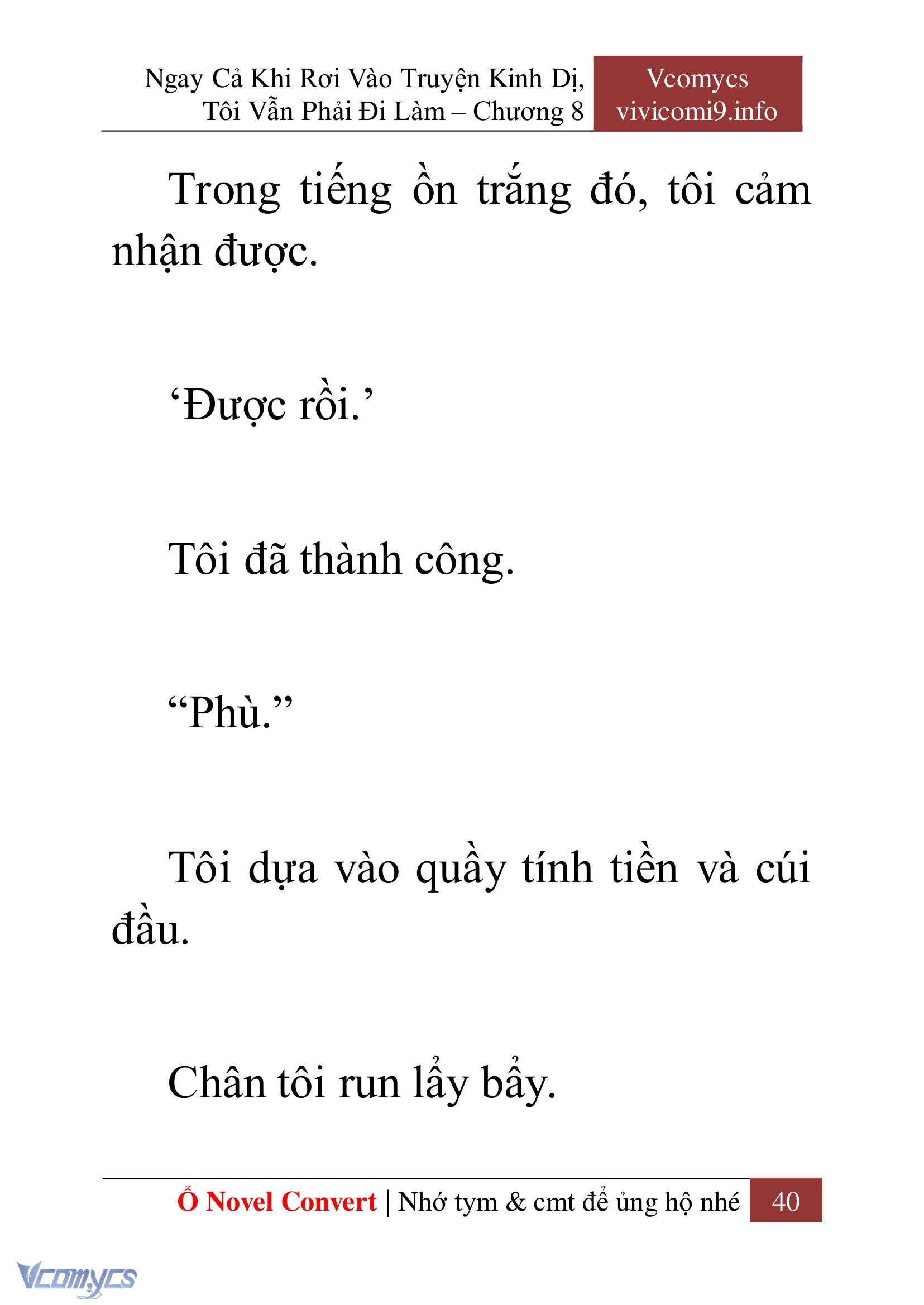 [Novel] Ngay Cả Khi Rơi Vào Truyện Kinh Dị, Tôi Vẫn Phải Đi Làm Chap 8 - Trang 2