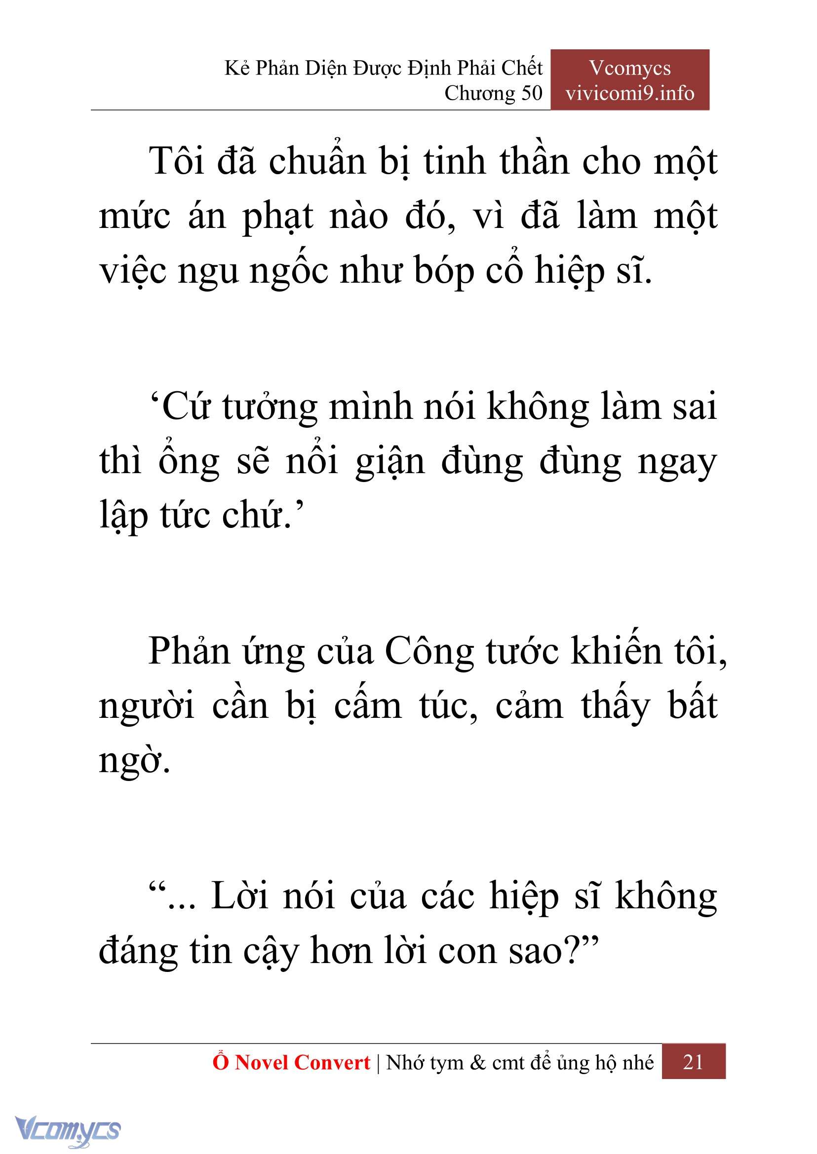 [Novel] Kẻ Phản Diện Được Định Phải Chết Chap 50 - Next Chap 51