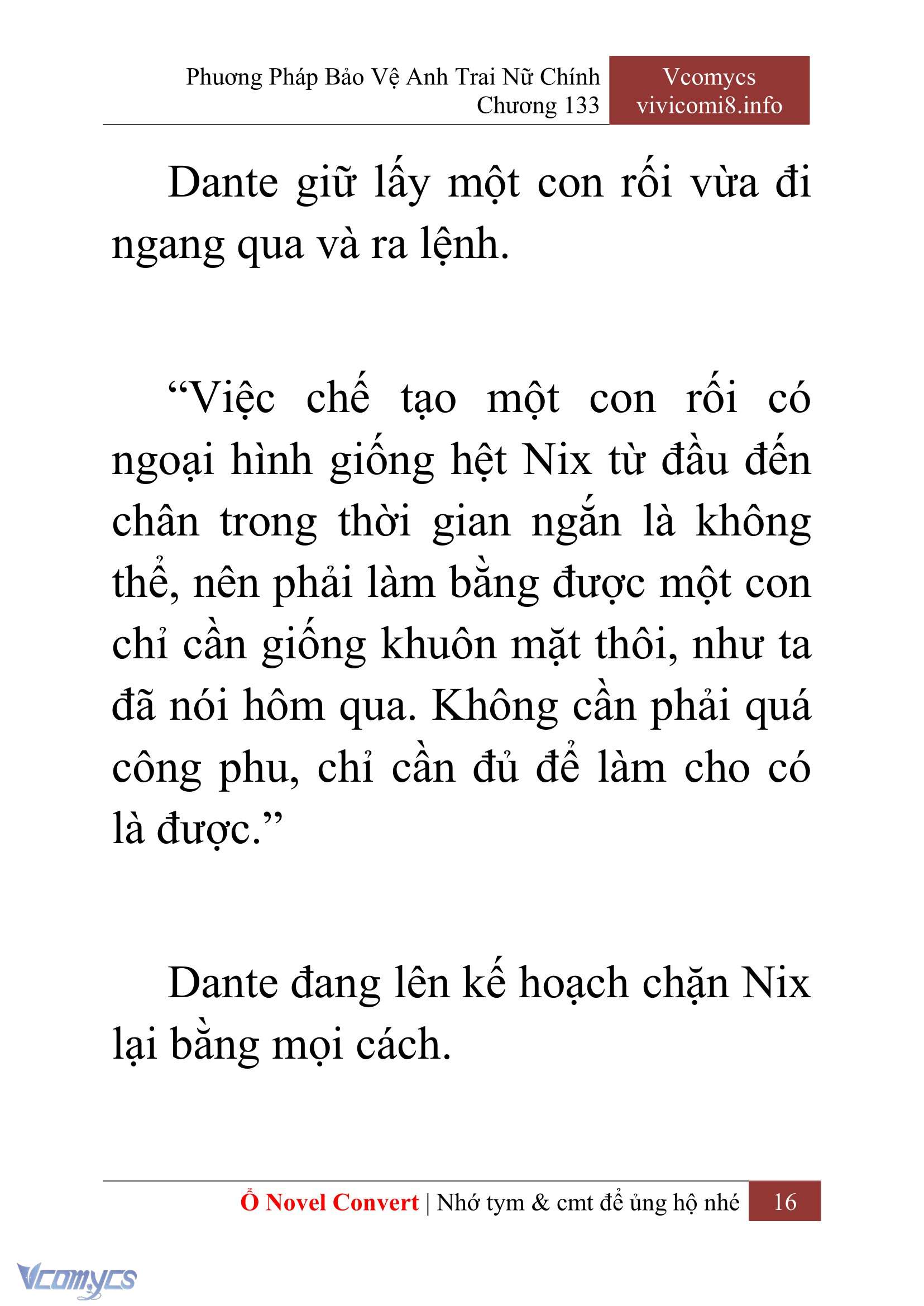 [Novel] Phương Pháp Bảo Vệ Anh Trai Nữ Chính Chap 133 - Trang 2