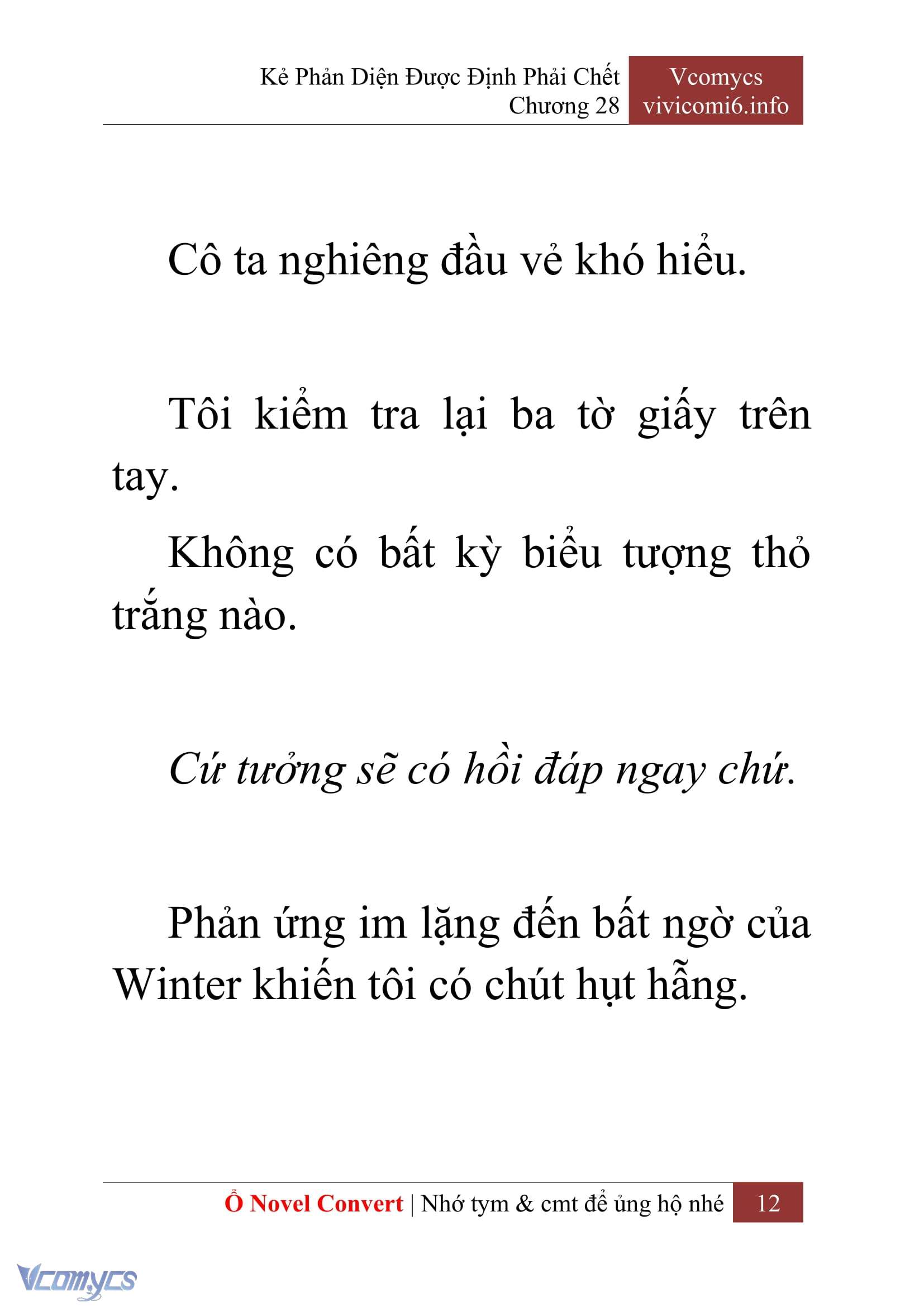 [Novel] Kẻ Phản Diện Được Định Phải Chết Chap 28 - Trang 2