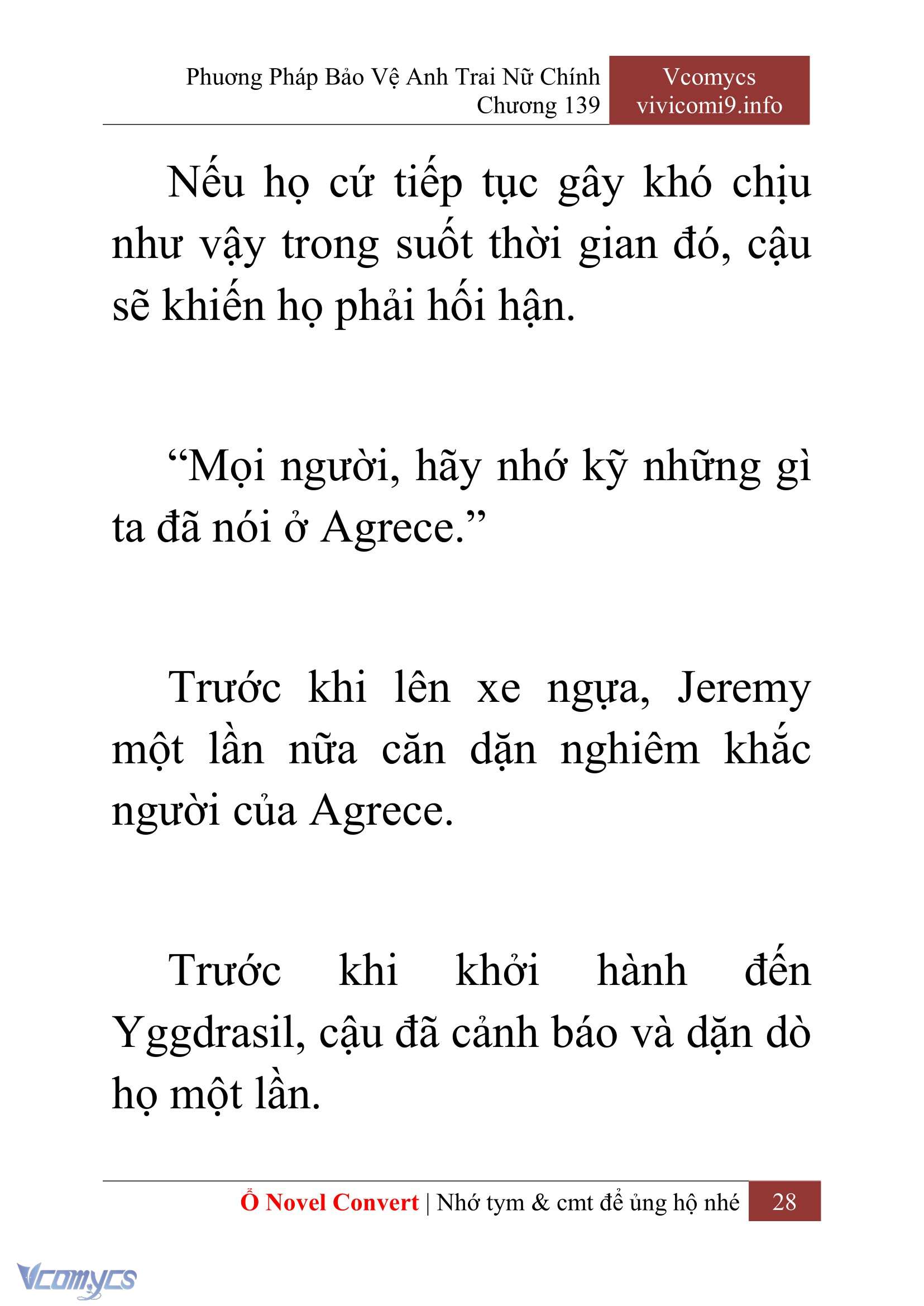 [Novel] Phương Pháp Bảo Vệ Anh Trai Nữ Chính Chap 139 - Next 