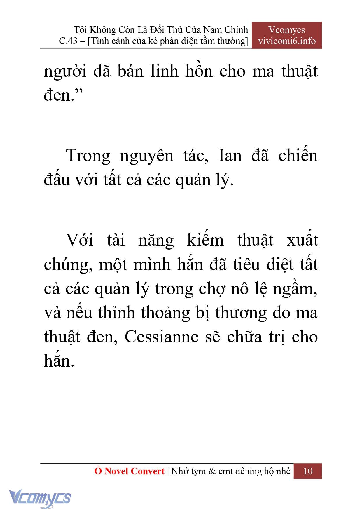 [Novel] Tôi Không Còn Là Đối Thủ Của Nam Chính Chap 43 - Next Chap 44