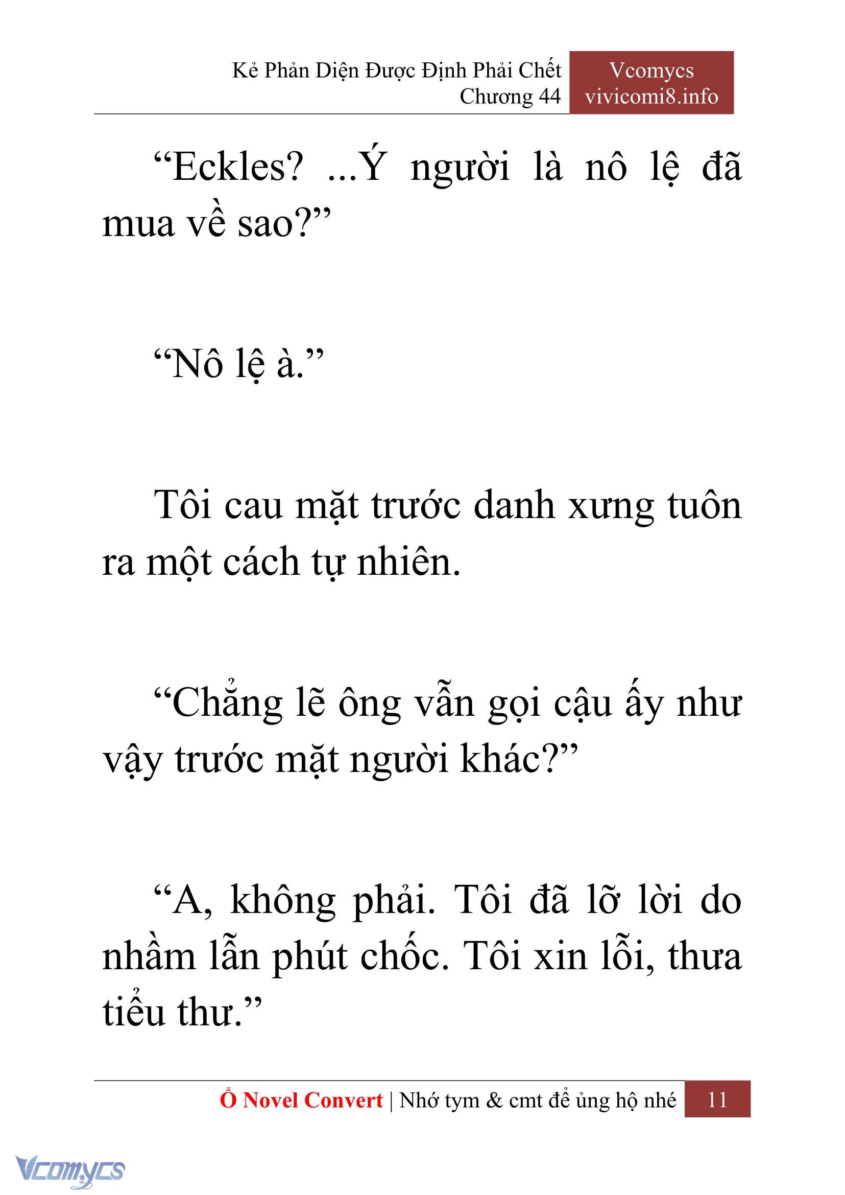 [Novel] Kẻ Phản Diện Được Định Phải Chết Chap 44 - Trang 2