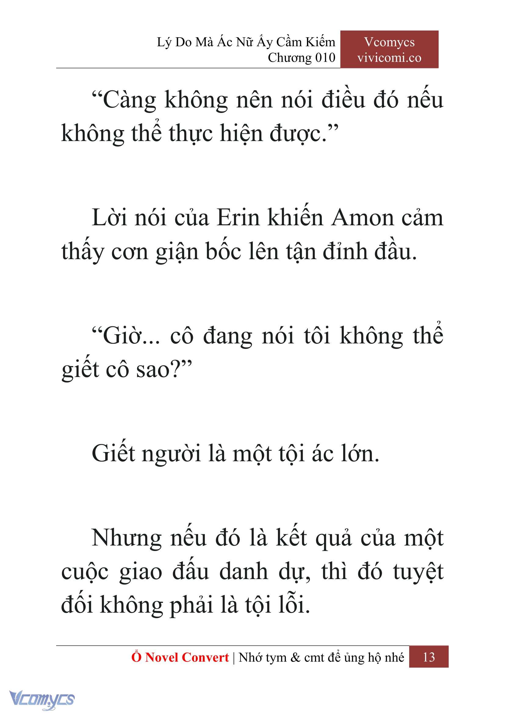 [Novel] Lý Do Mà Ác Nữ Ấy Cầm Kiếm Chap 10 - Next 