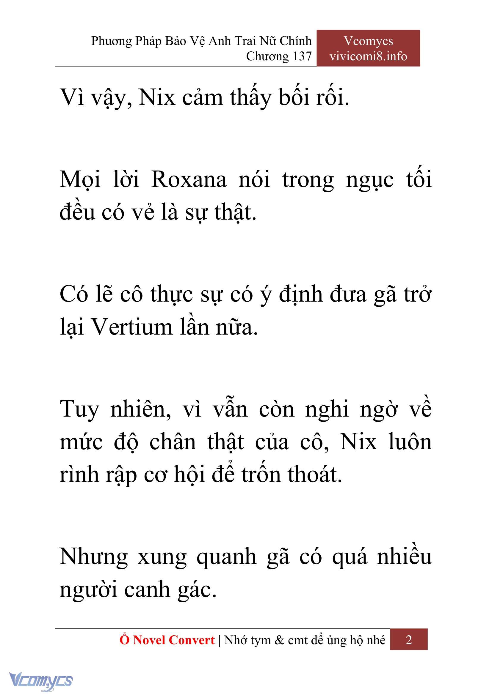 [Novel] Phương Pháp Bảo Vệ Anh Trai Nữ Chính Chap 137 - Next Chap 138