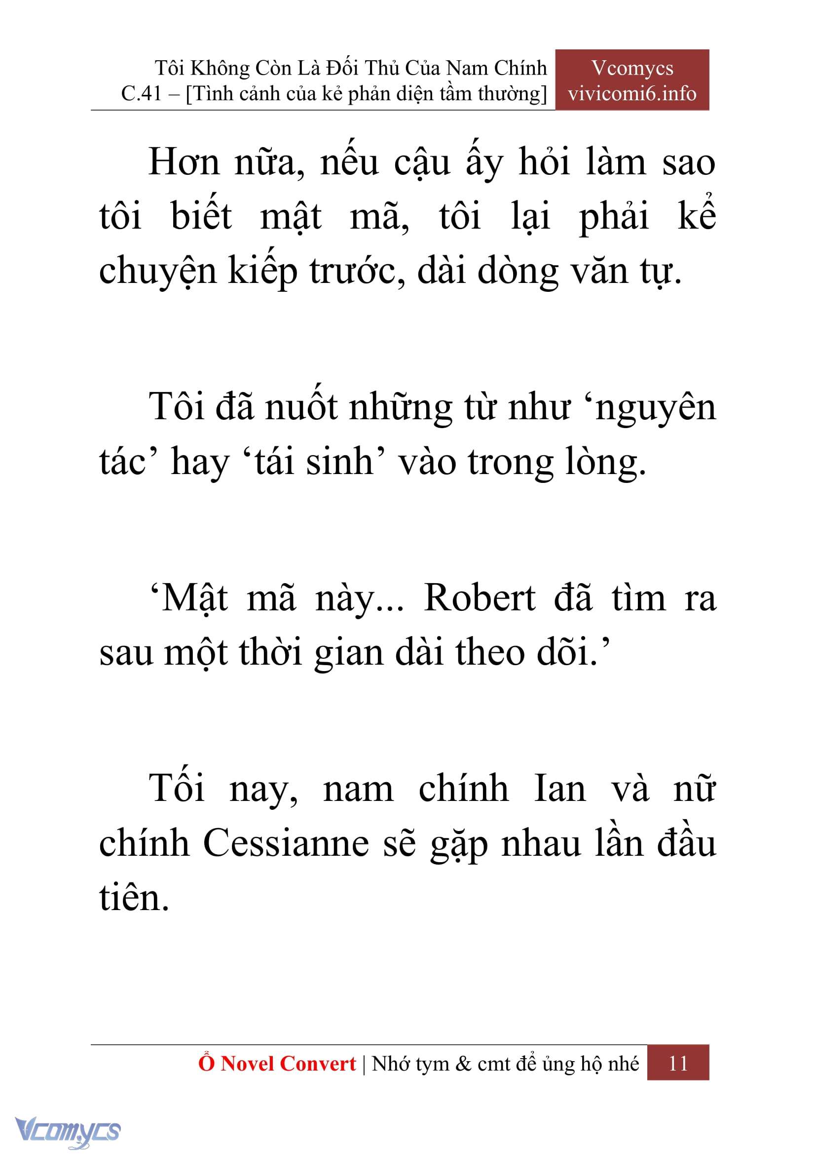 [Novel] Tôi Không Còn Là Đối Thủ Của Nam Chính Chap 41 - Next Chap 42