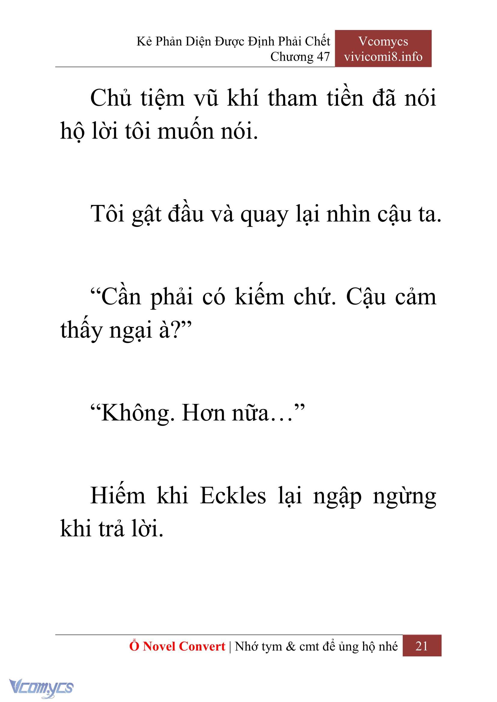 [Novel] Kẻ Phản Diện Được Định Phải Chết Chap 47 - Next Chap 48