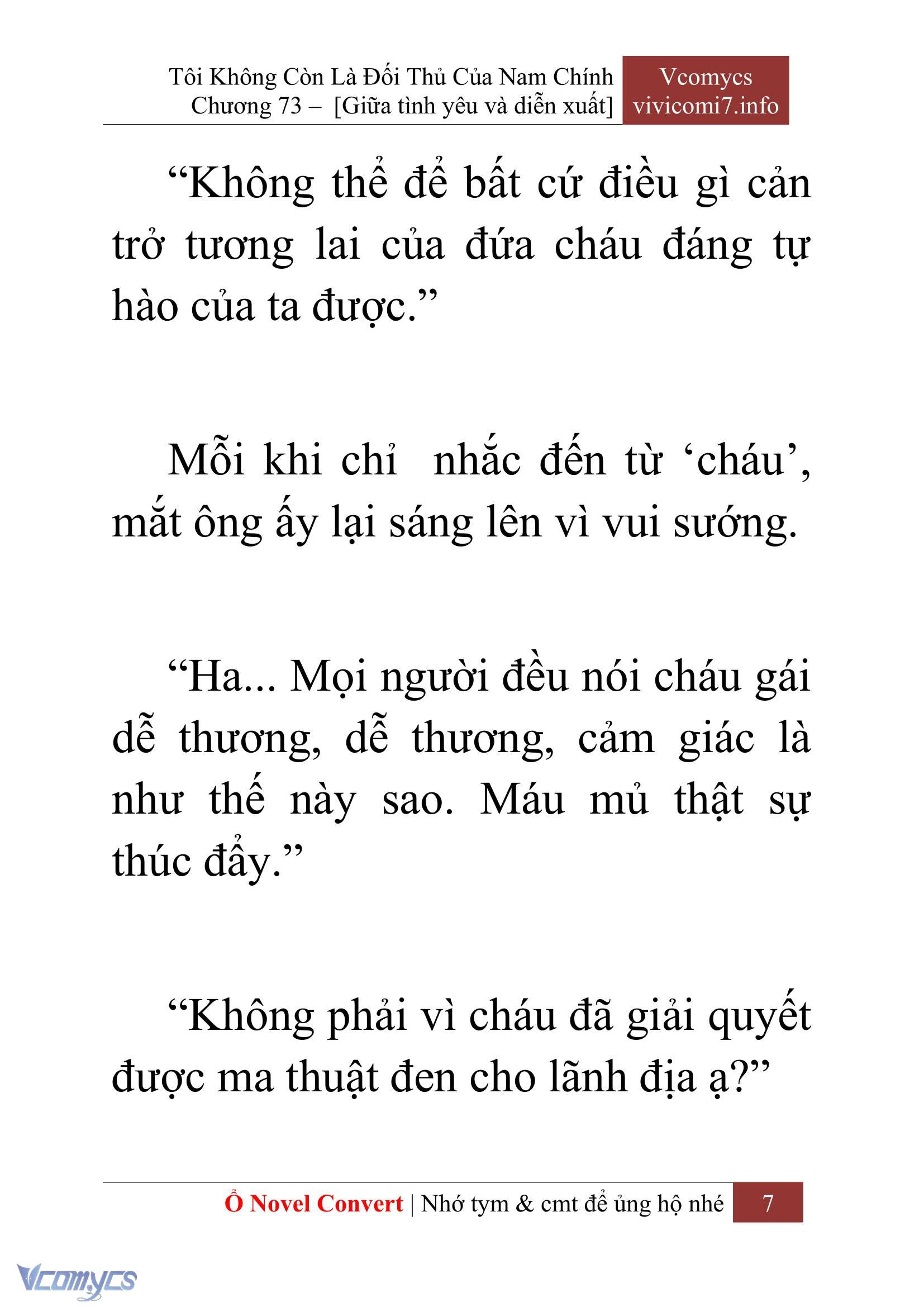 [Novel] Tôi Không Còn Là Đối Thủ Của Nam Chính Chap 73 - Next 