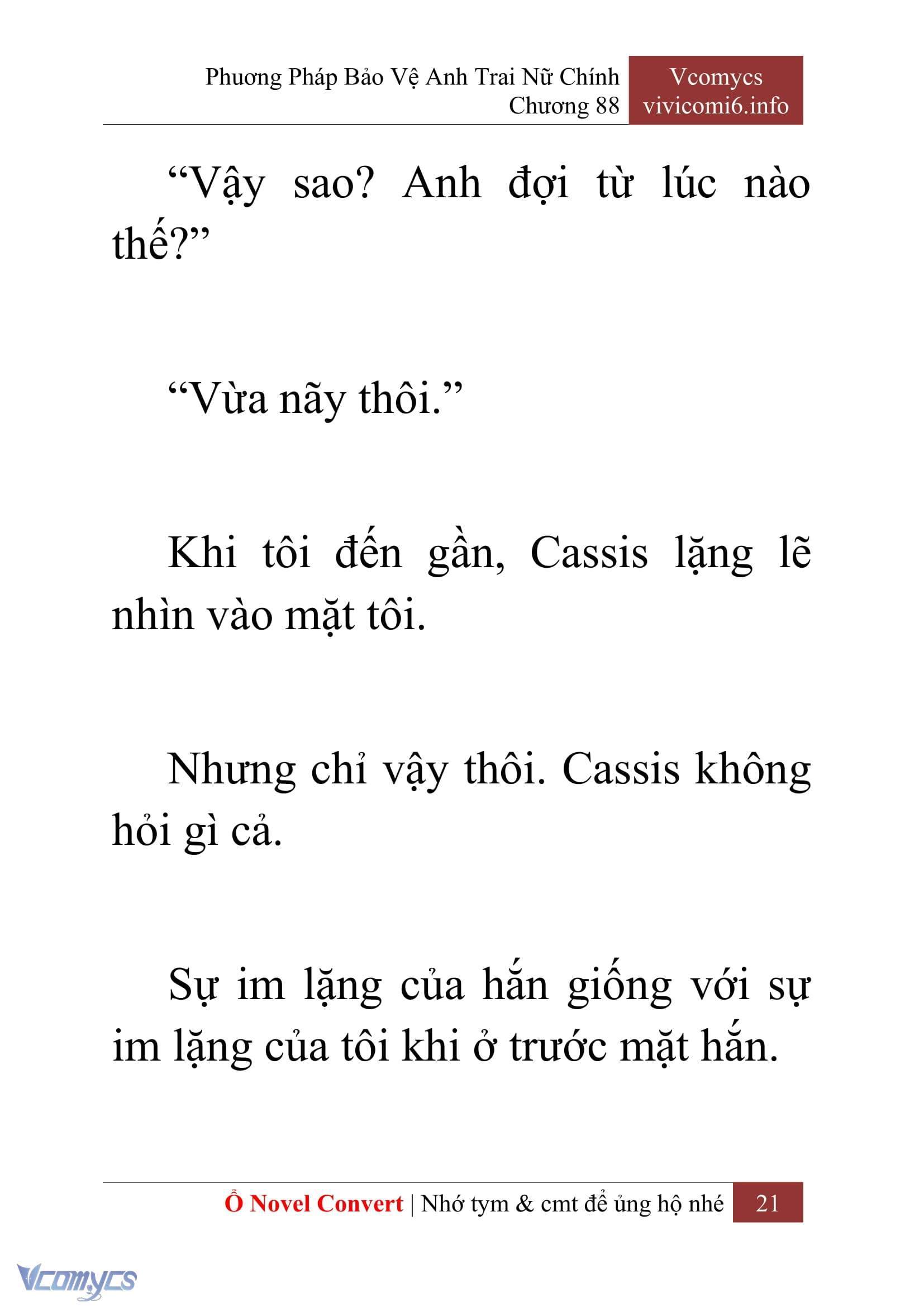 [Novel] Phương Pháp Bảo Vệ Anh Trai Nữ Chính Chap 88 - Next Chap 89