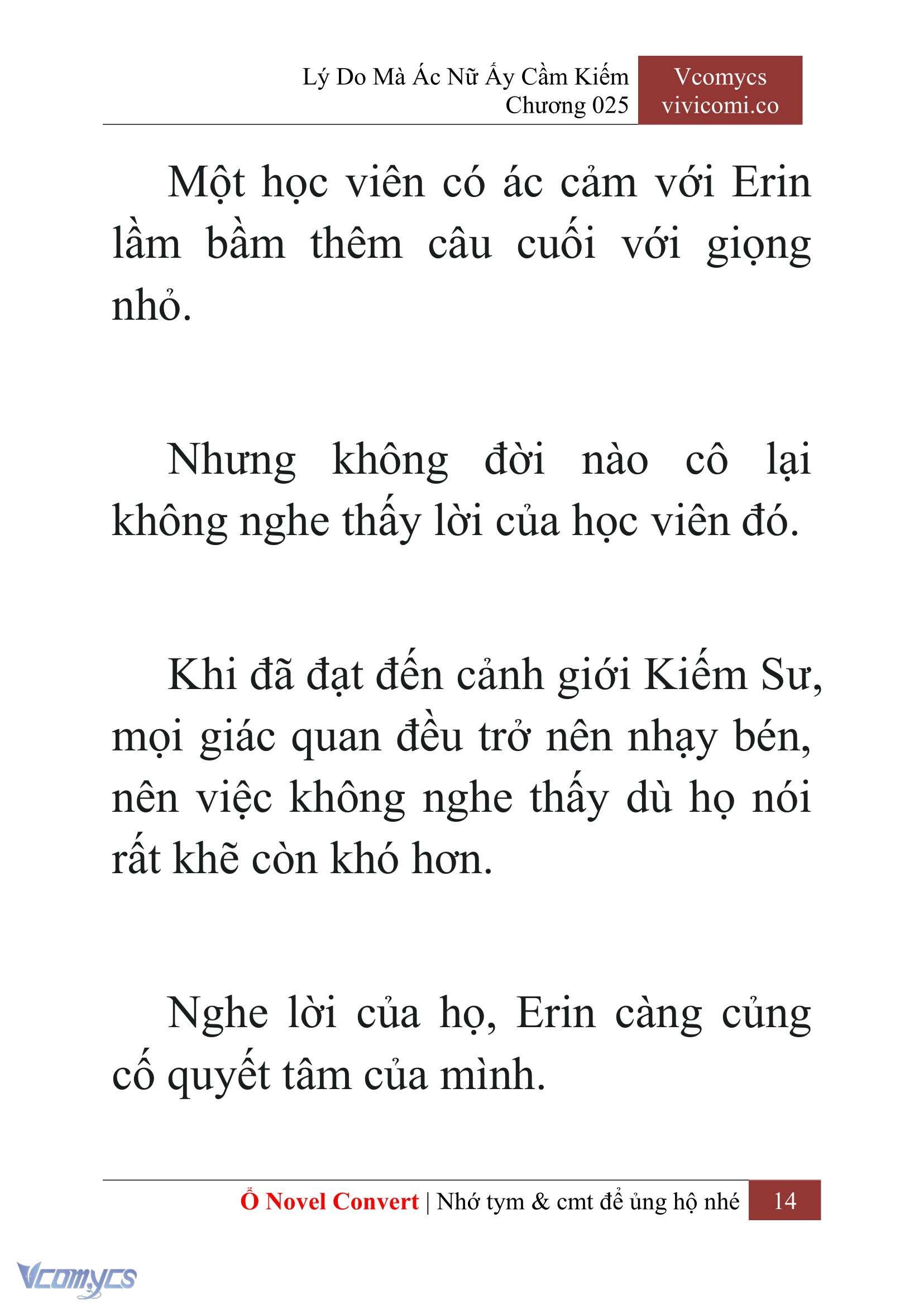 [Novel] Lý Do Mà Ác Nữ Ấy Cầm Kiếm Chap 25 - Next 