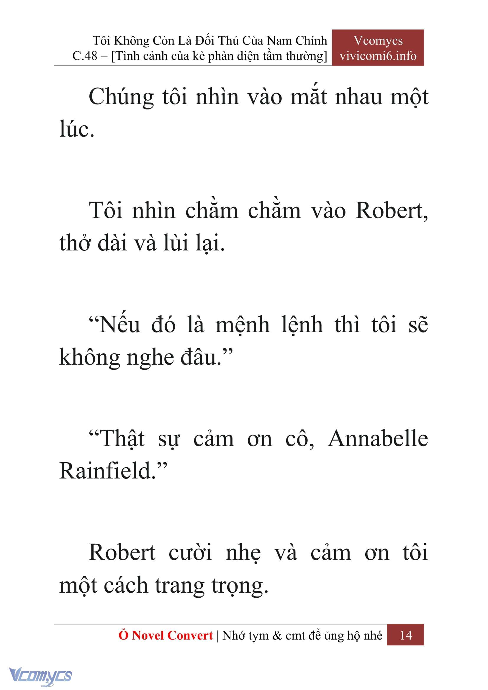 [Novel] Tôi Không Còn Là Đối Thủ Của Nam Chính Chap 48 - Next Chap 49