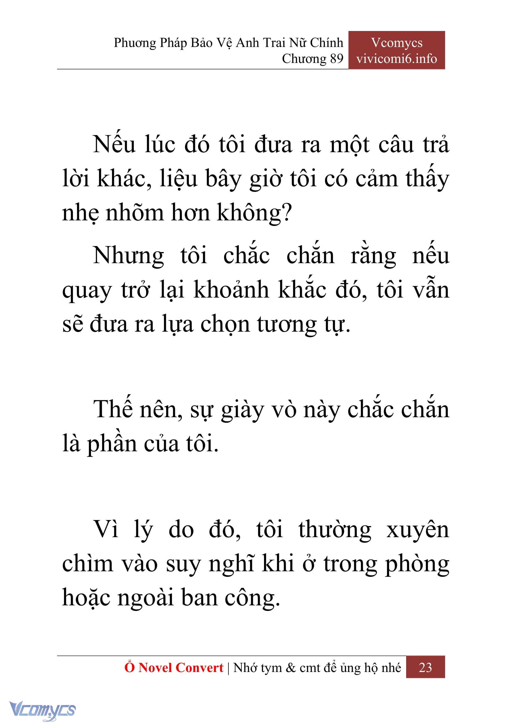 [Novel] Phương Pháp Bảo Vệ Anh Trai Nữ Chính Chap 89 - Next Chap 90