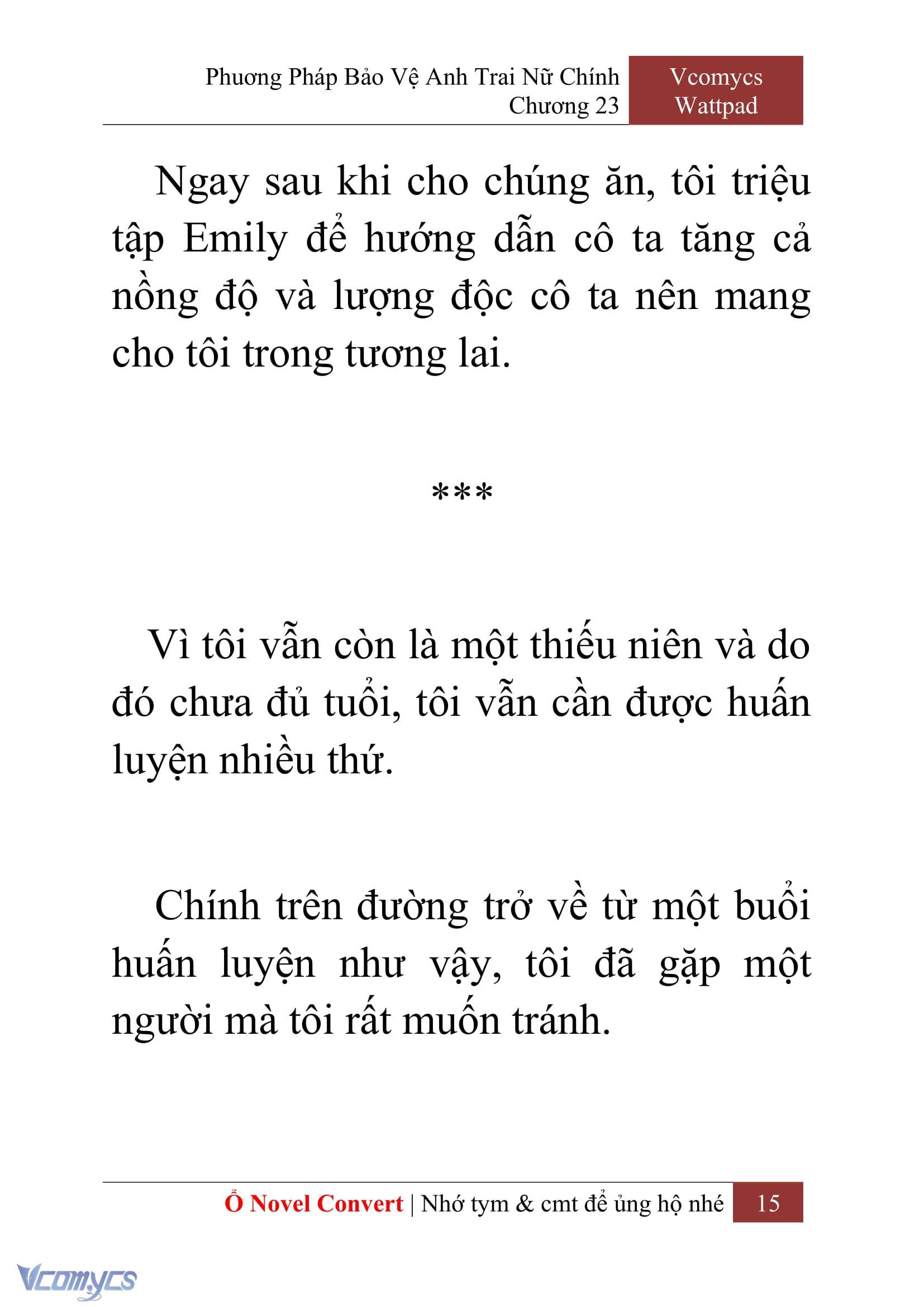 [Novel] Phương Pháp Bảo Vệ Anh Trai Nữ Chính Chap 23 - Trang 2