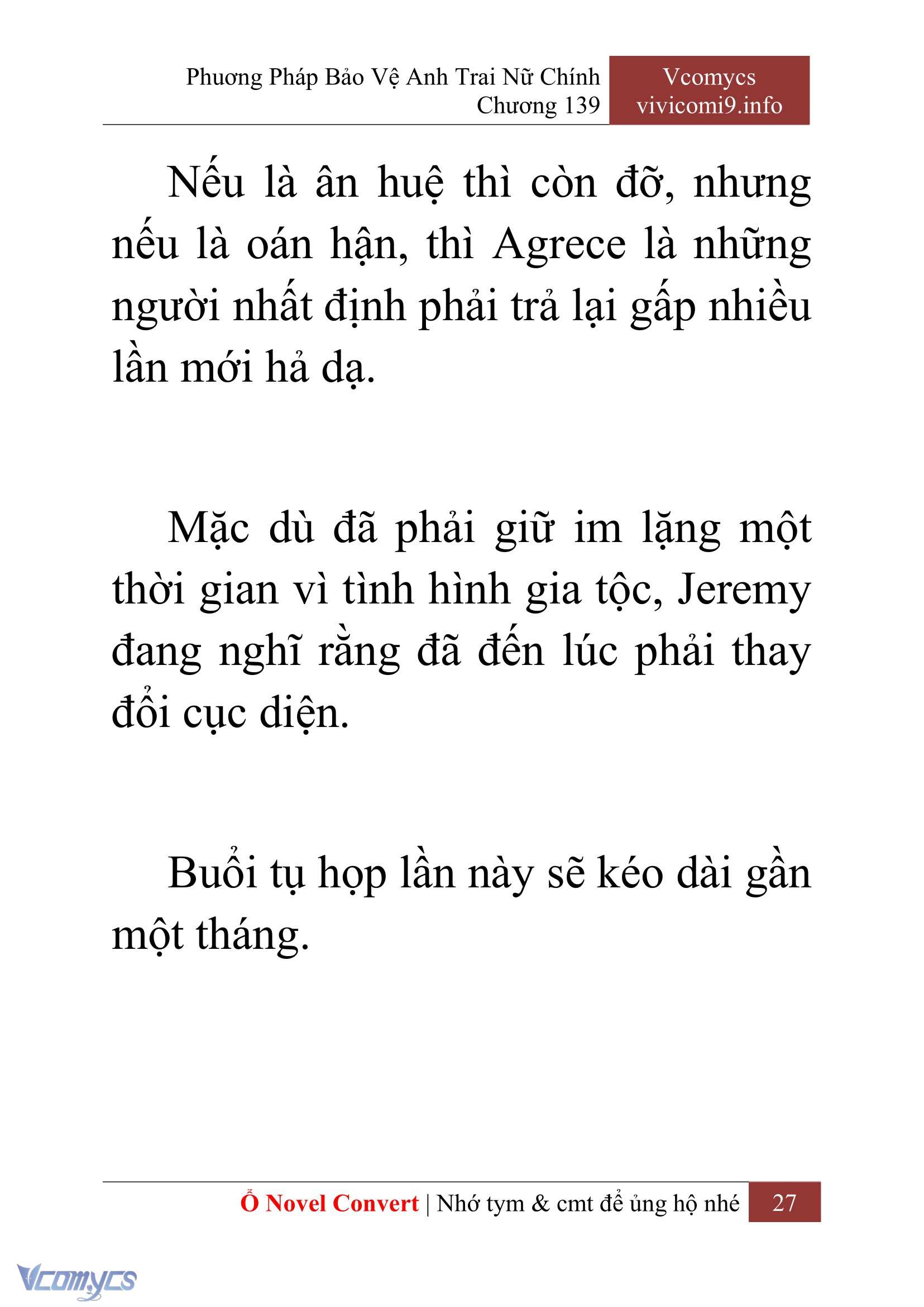 [Novel] Phương Pháp Bảo Vệ Anh Trai Nữ Chính Chap 139 - Next 