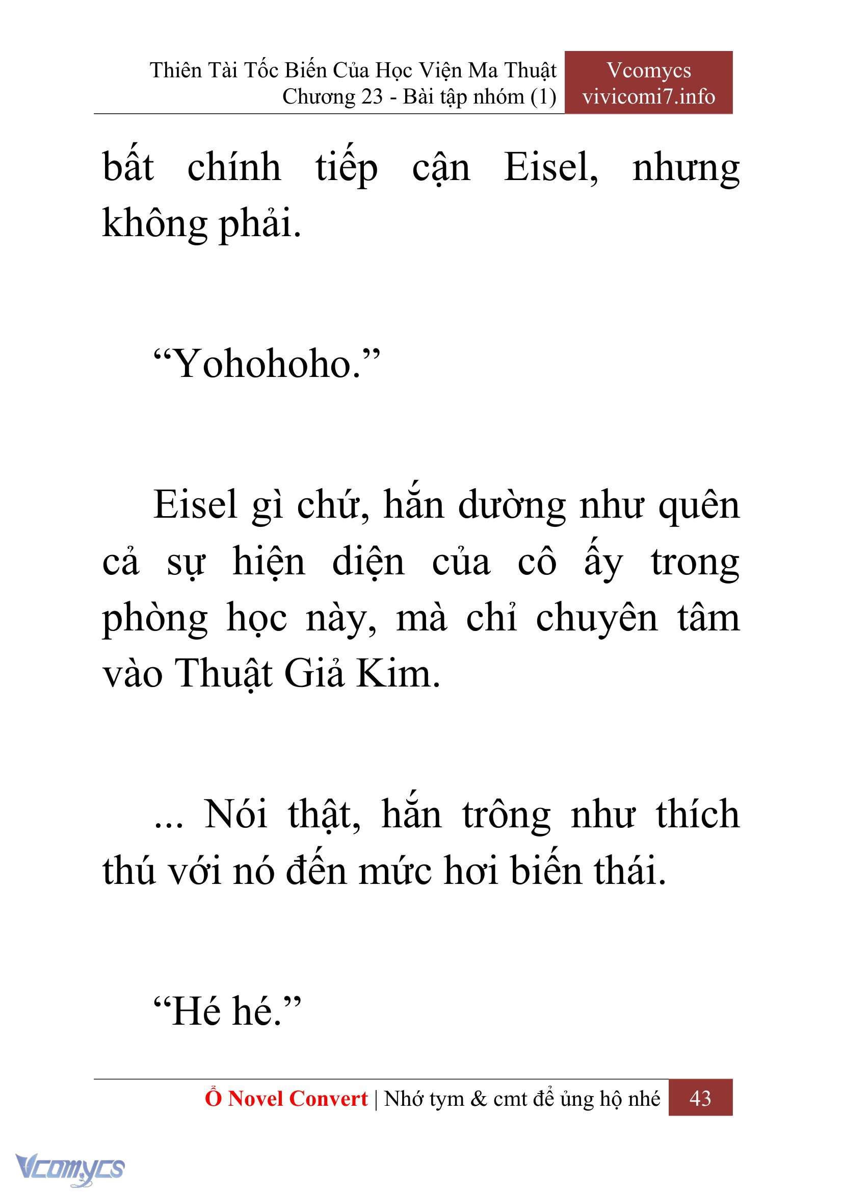 [Novel] Thiên Tài Tốc Biến Của Học Viện Ma Thuật Chap 23 - Next 