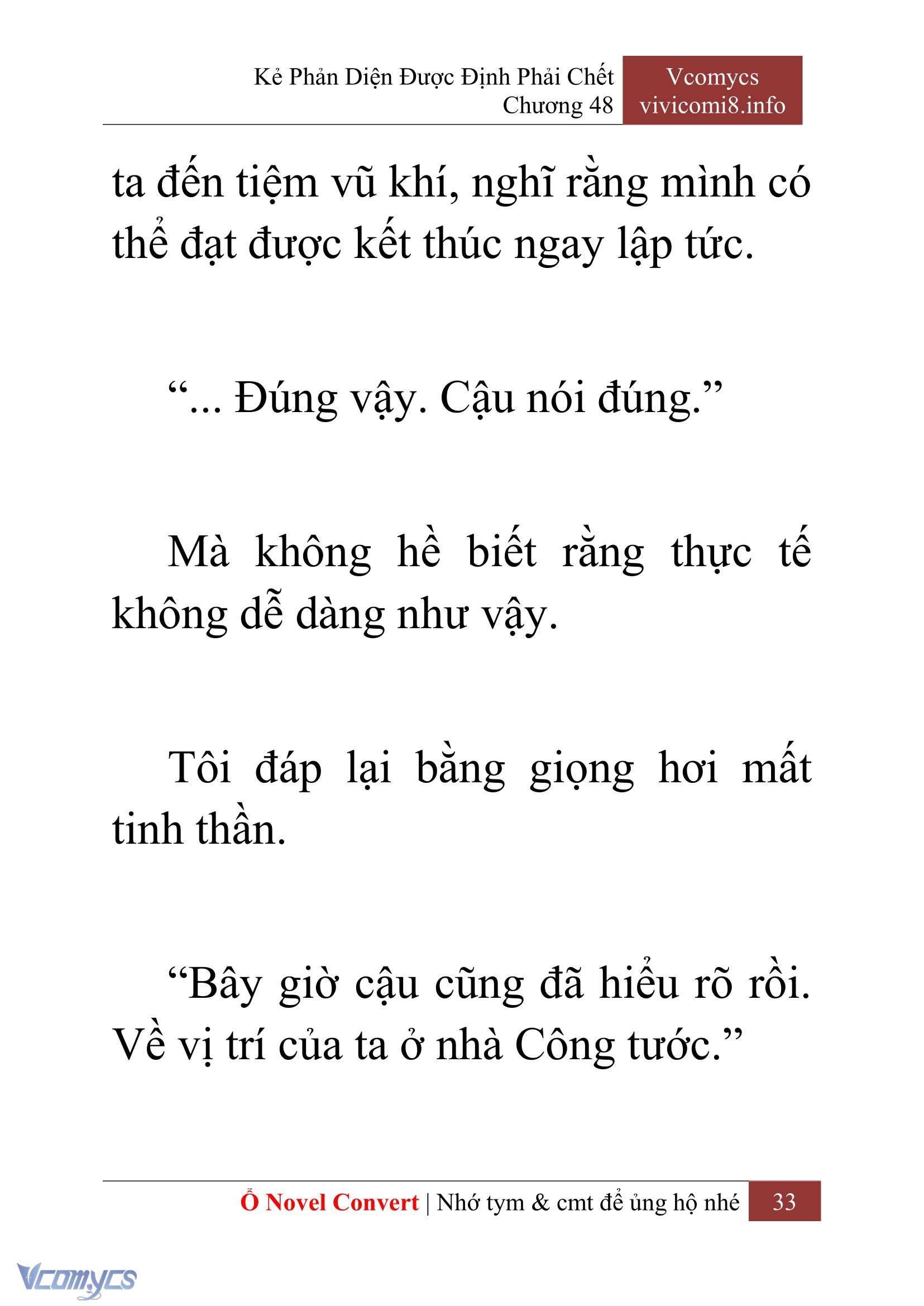 [Novel] Kẻ Phản Diện Được Định Phải Chết Chap 48 - Next 