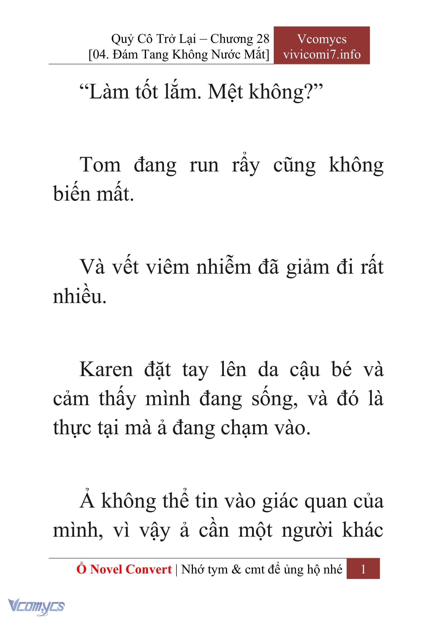 [Novel] Quý Cô Trở Lại Chap 28 - Trang 2
