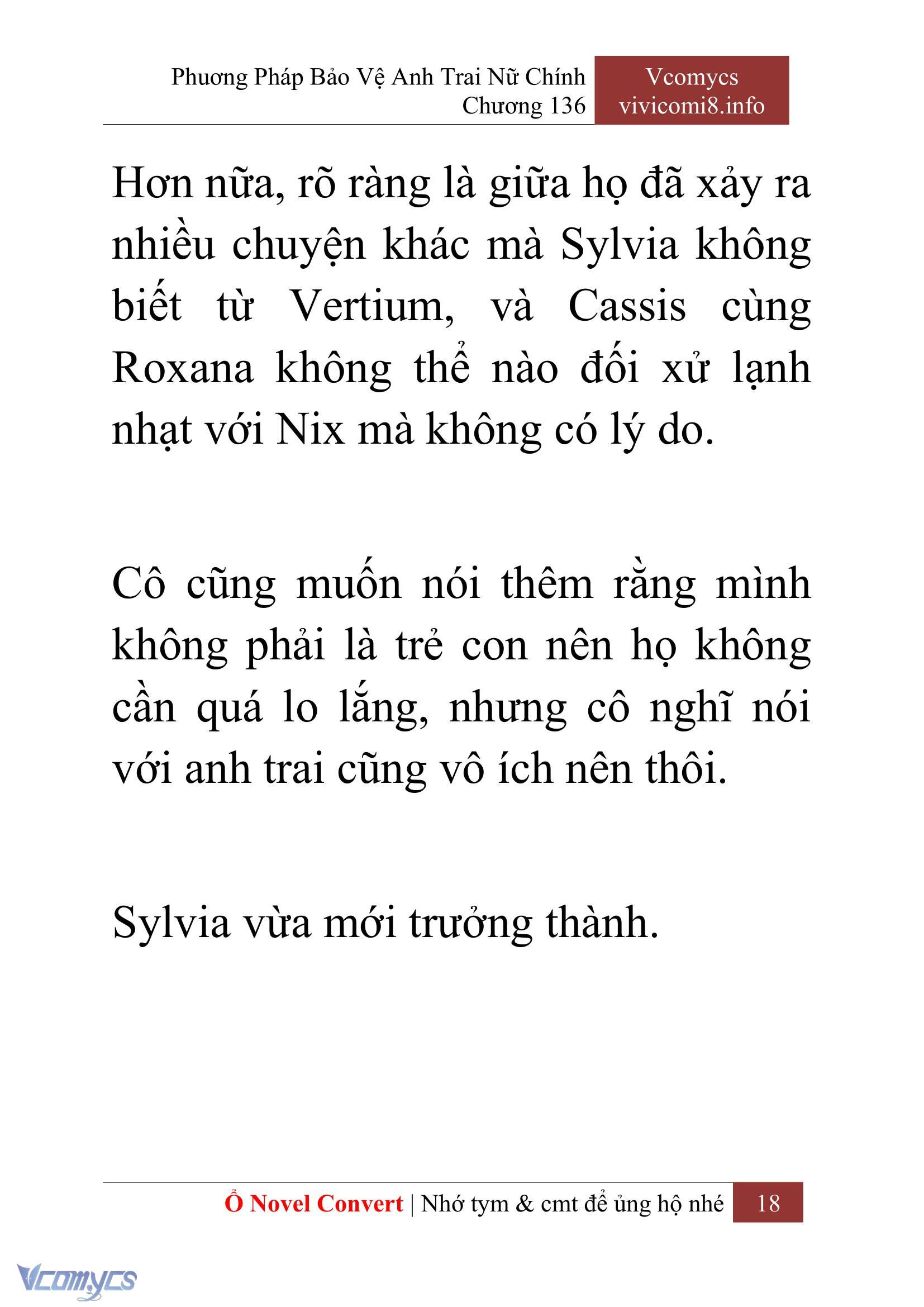 [Novel] Phương Pháp Bảo Vệ Anh Trai Nữ Chính Chap 136 - Next Chap 137
