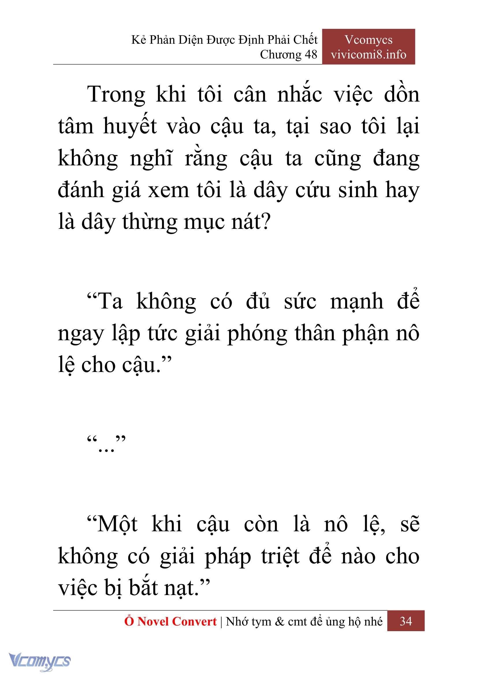 [Novel] Kẻ Phản Diện Được Định Phải Chết Chap 48 - Next 
