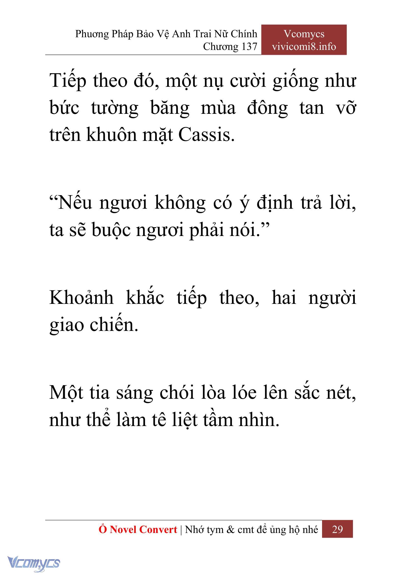 [Novel] Phương Pháp Bảo Vệ Anh Trai Nữ Chính Chap 137 - Next Chap 138