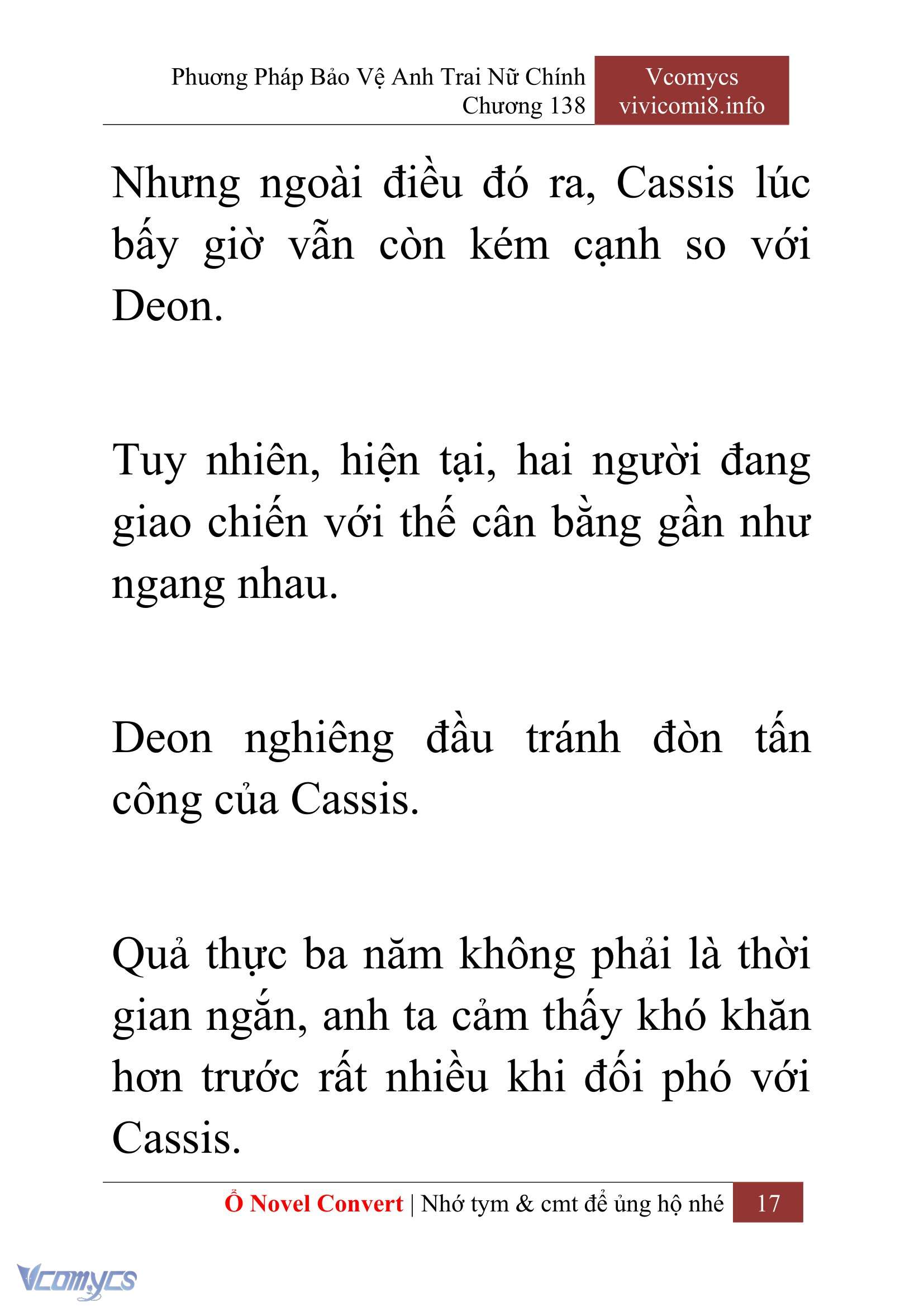 [Novel] Phương Pháp Bảo Vệ Anh Trai Nữ Chính Chap 138 - Next 