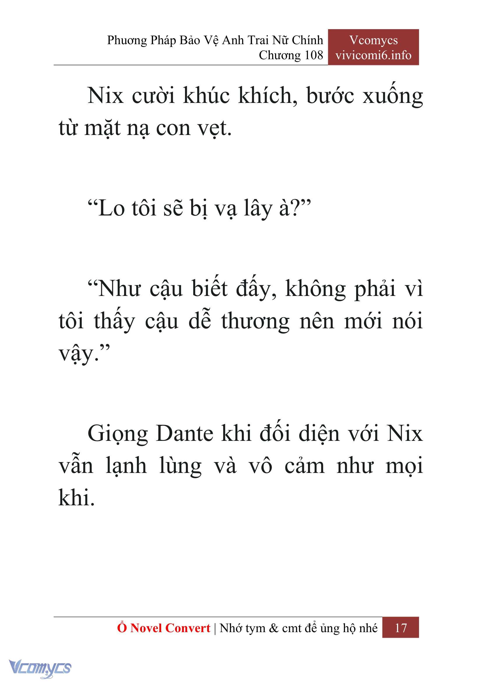 [Novel] Phương Pháp Bảo Vệ Anh Trai Nữ Chính Chap 108 - Trang 2