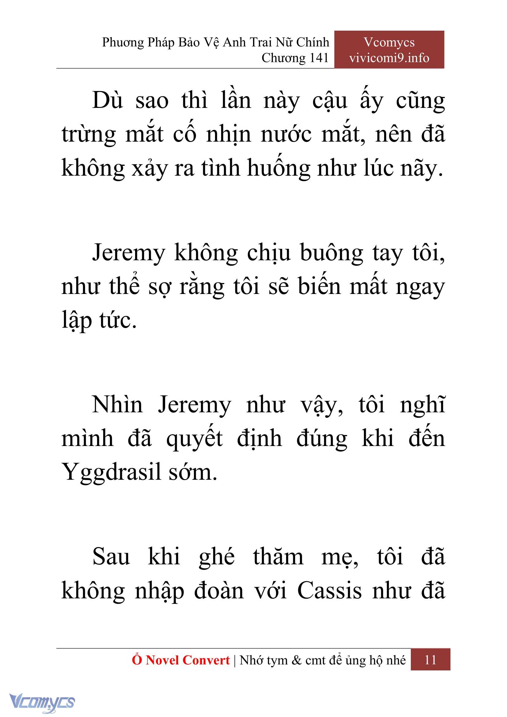 [Novel] Phương Pháp Bảo Vệ Anh Trai Nữ Chính Chap 141 - Trang 2