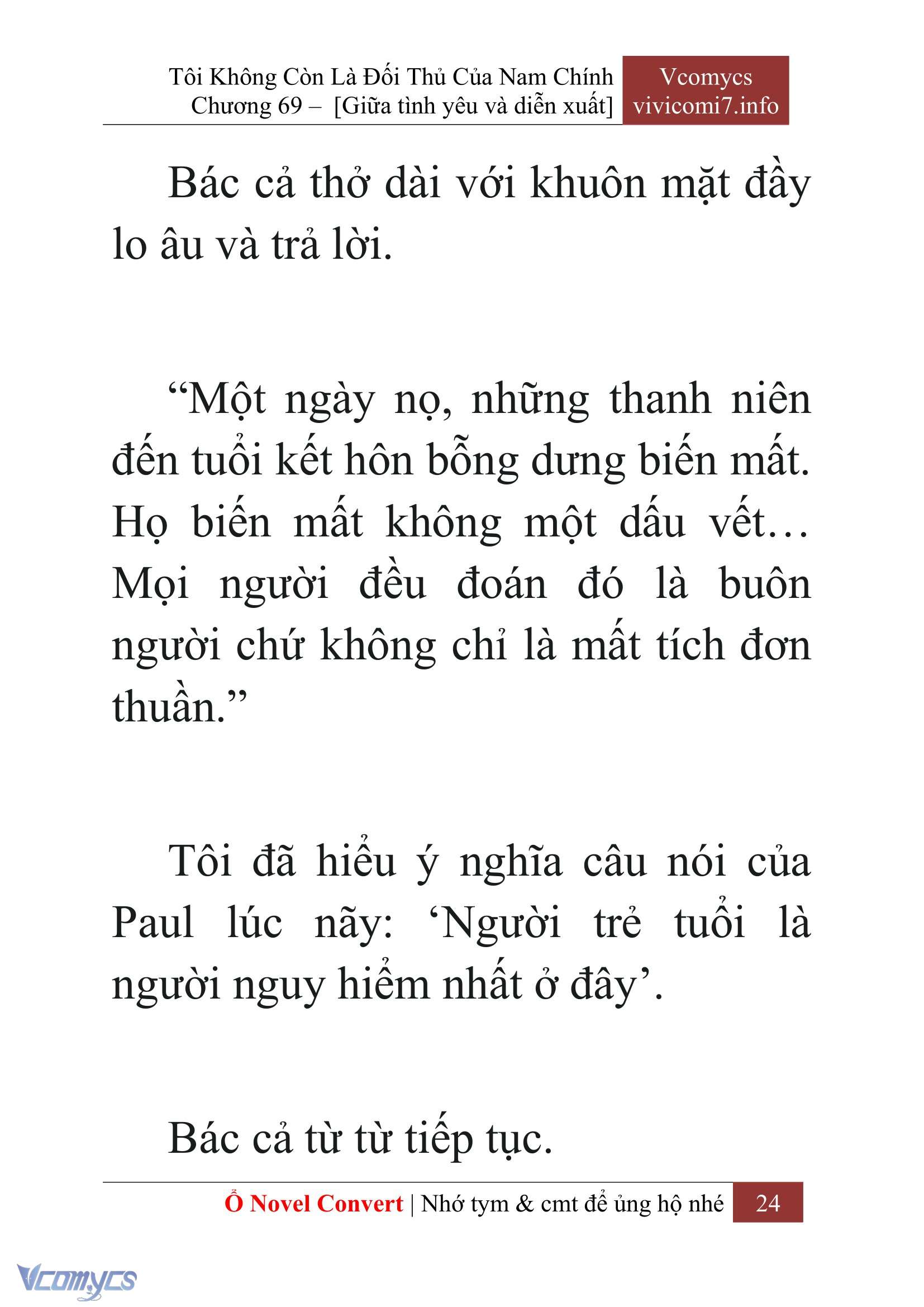 [Novel] Tôi Không Còn Là Đối Thủ Của Nam Chính Chap 69 - Trang 2