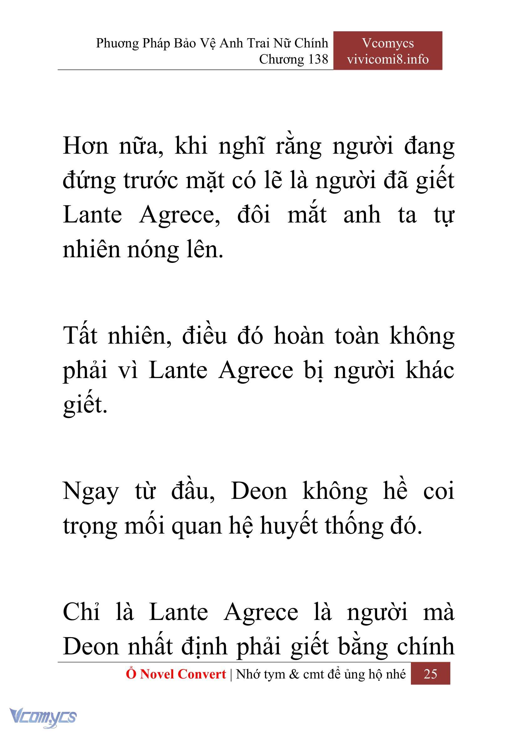 [Novel] Phương Pháp Bảo Vệ Anh Trai Nữ Chính Chap 138 - Next 