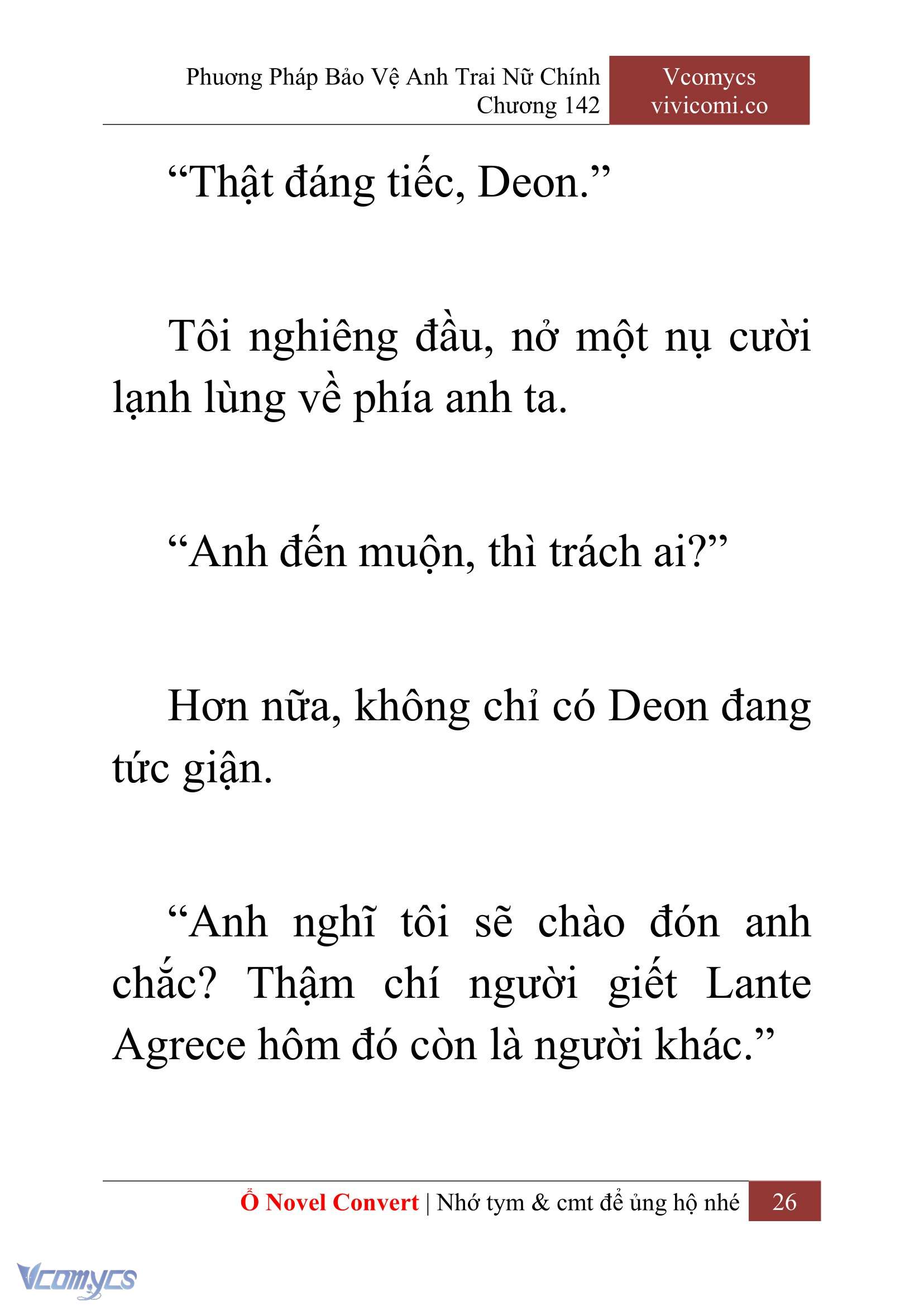 [Novel] Phương Pháp Bảo Vệ Anh Trai Nữ Chính Chap 142 - Next 