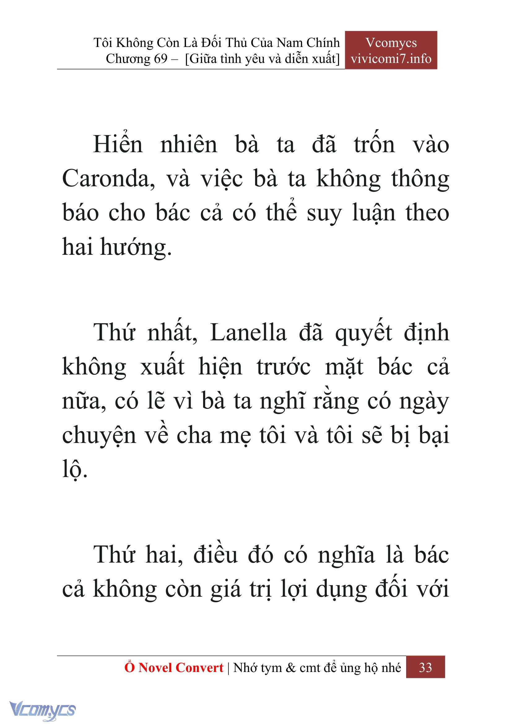 [Novel] Tôi Không Còn Là Đối Thủ Của Nam Chính Chap 69 - Trang 2