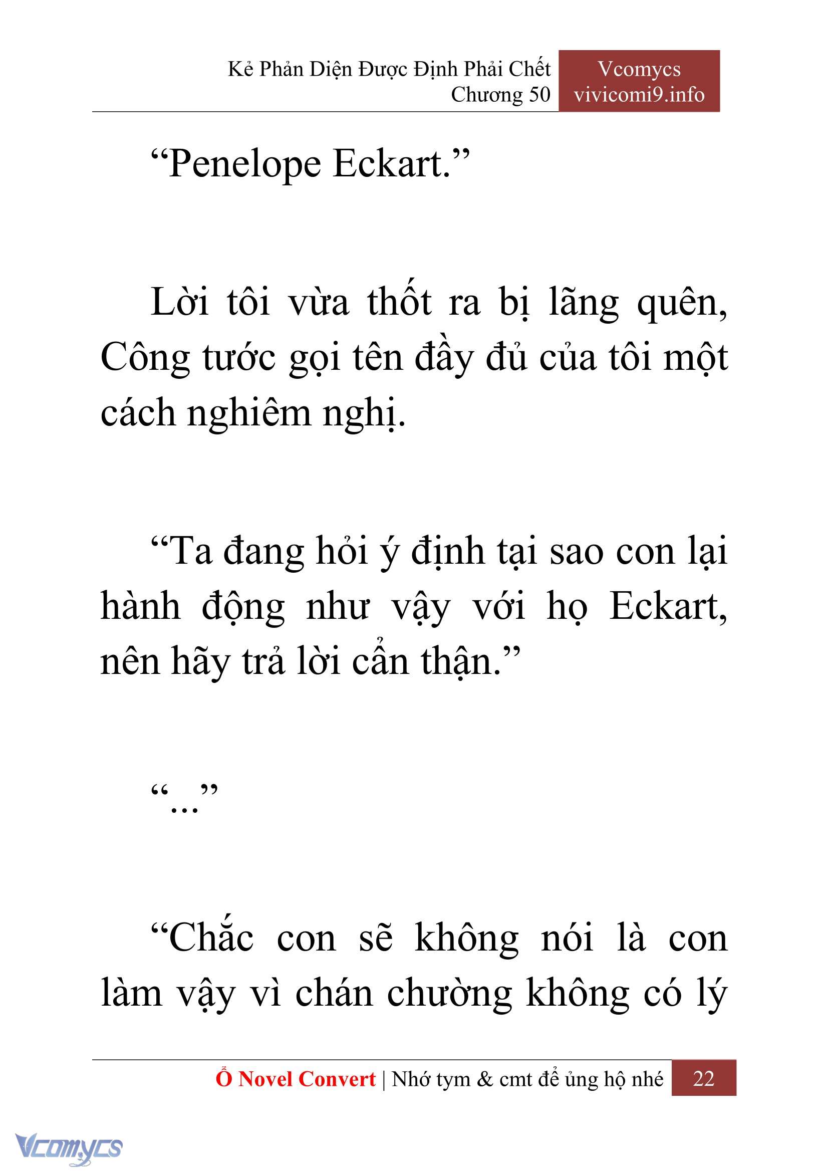 [Novel] Kẻ Phản Diện Được Định Phải Chết Chap 50 - Next Chap 51