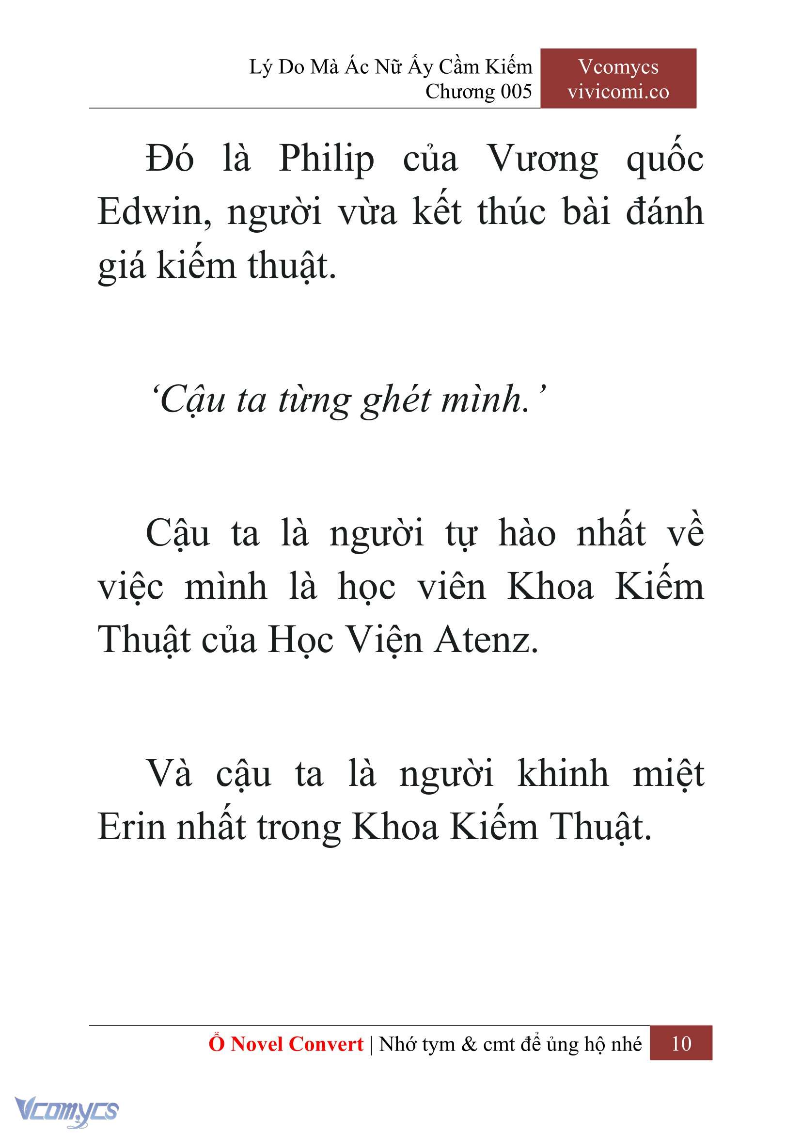 [Novel] Lý Do Mà Ác Nữ Ấy Cầm Kiếm Chap 5 - Trang 2