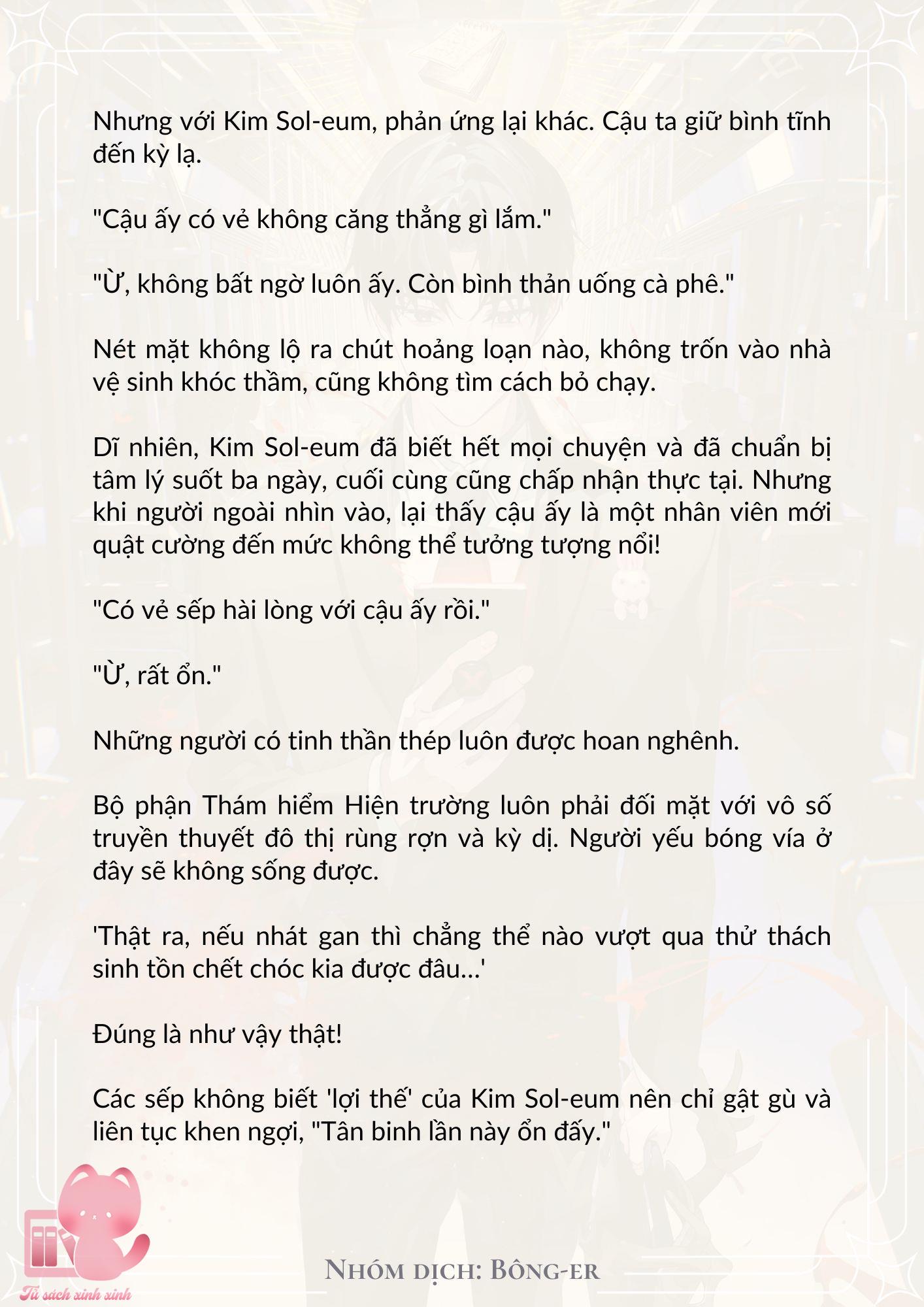 Dù Rơi Vào Truyện Kinh Dị Tôi Vẫn Phải Đi Làm Chap 8 - Next Chap 9