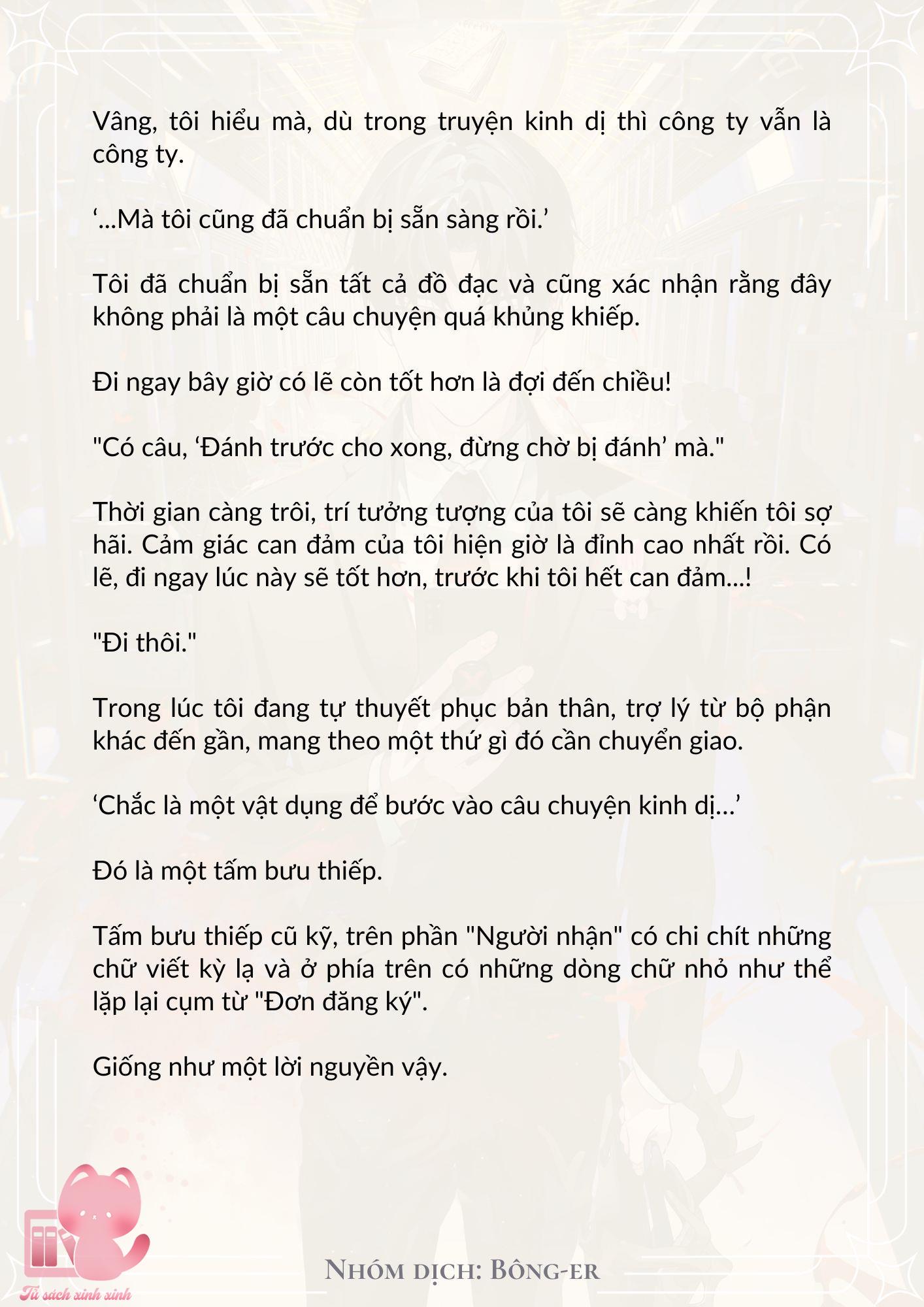Dù Rơi Vào Truyện Kinh Dị Tôi Vẫn Phải Đi Làm Chap 10 - Trang 2
