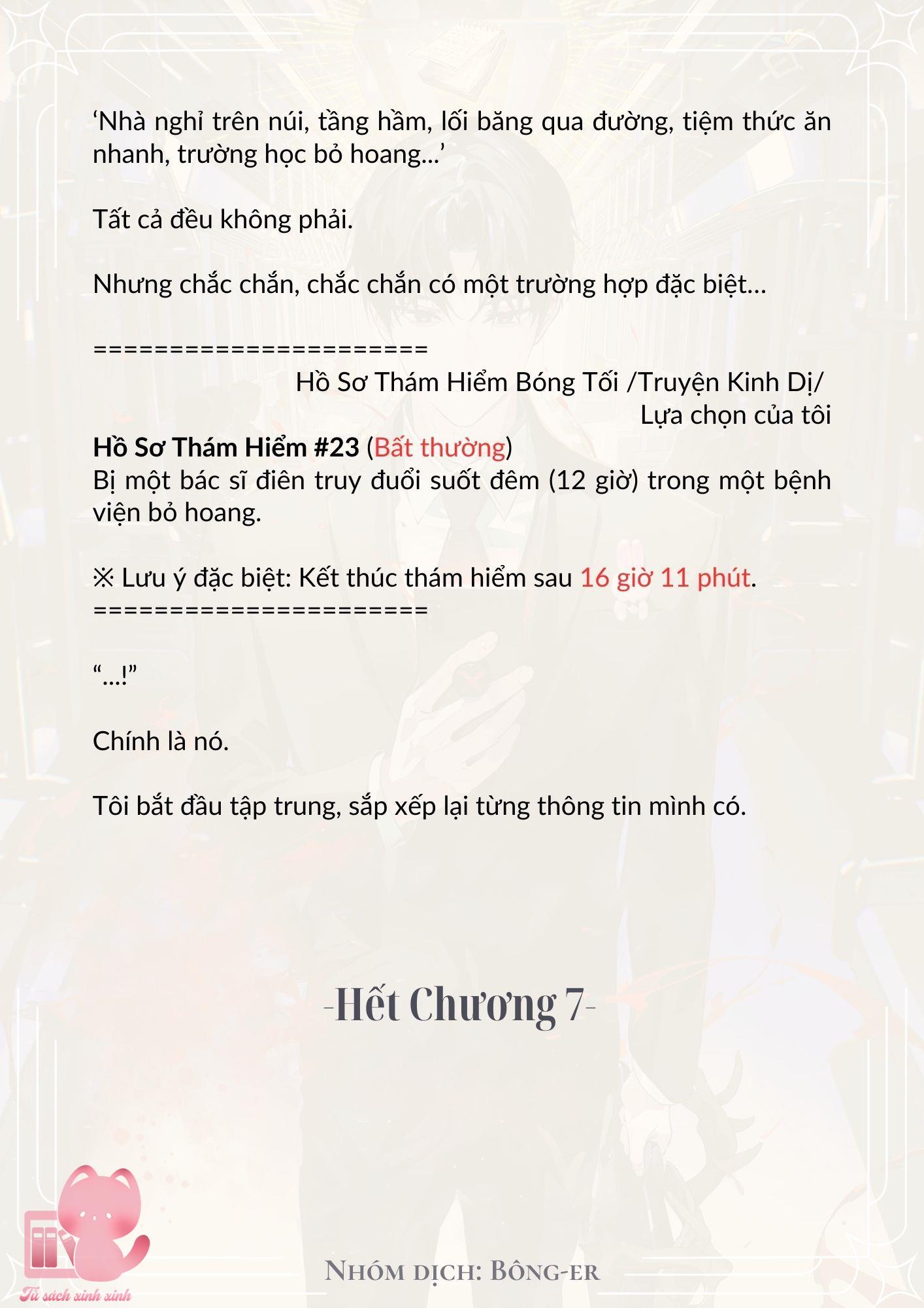Dù Rơi Vào Truyện Kinh Dị Tôi Vẫn Phải Đi Làm Chap 7 - Next Chap 8
