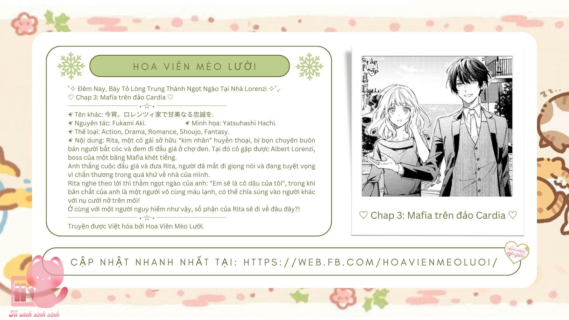 Đêm Nay, Bày Tỏ Lòng Trung Thành Ngọt Ngào Tại Nhà Lorenzi Chapter 3 - Trang 4