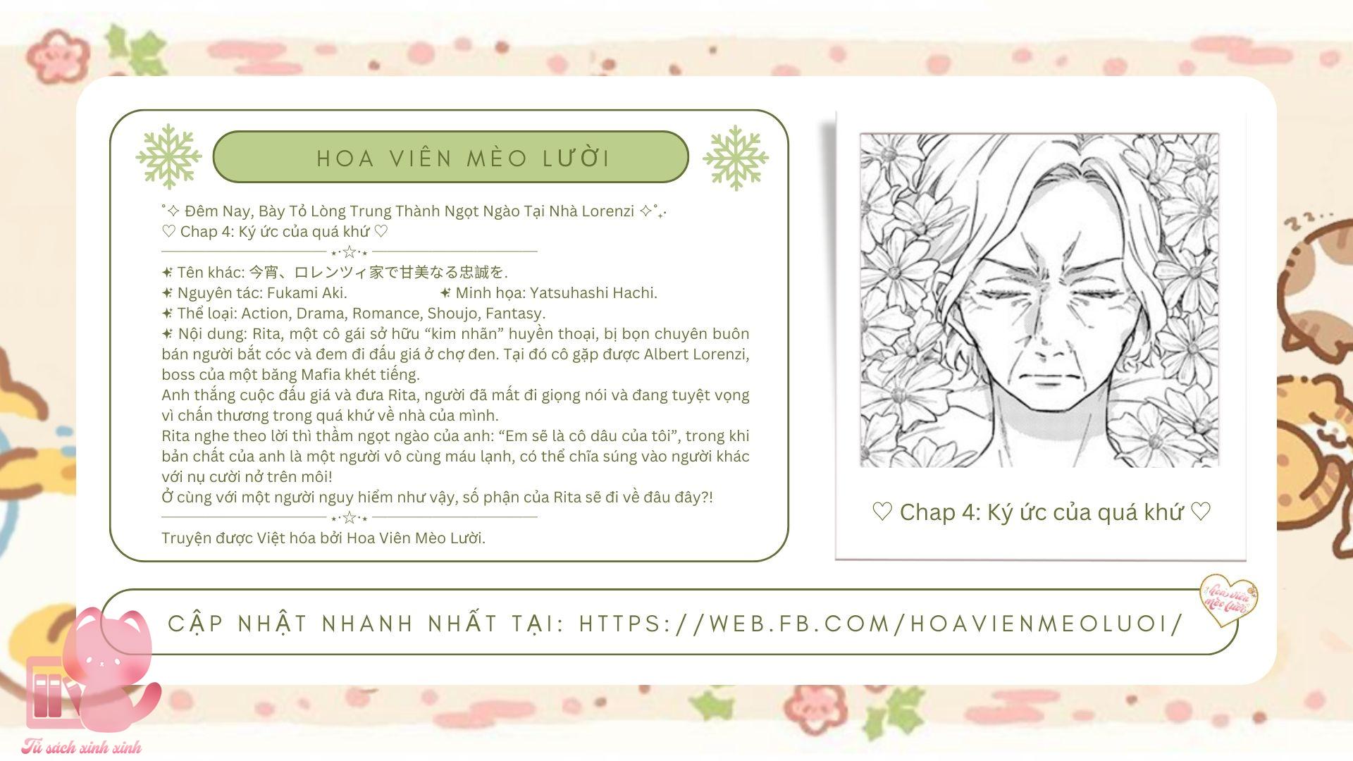 Đêm Nay, Bày Tỏ Lòng Trung Thành Ngọt Ngào Tại Nhà Lorenzi Chapter 4 - Trang 4