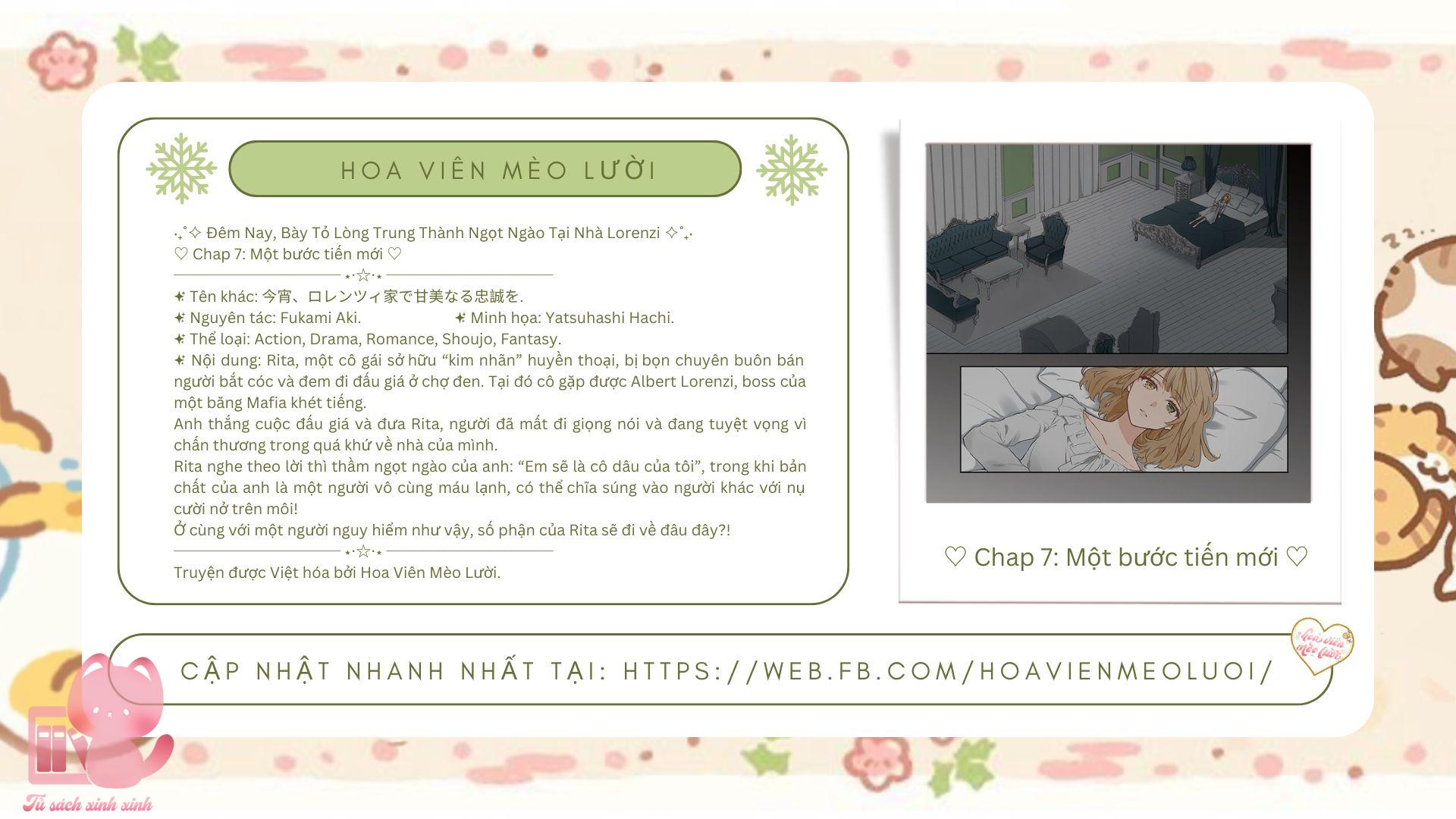 Đêm Nay, Bày Tỏ Lòng Trung Thành Ngọt Ngào Tại Nhà Lorenzi Chap 7 - Trang 2