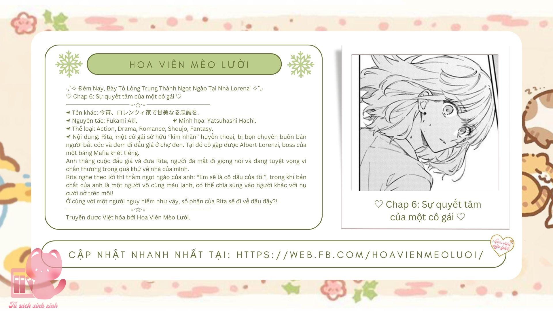 Đêm Nay, Bày Tỏ Lòng Trung Thành Ngọt Ngào Tại Nhà Lorenzi Chapter 6 - Trang 4