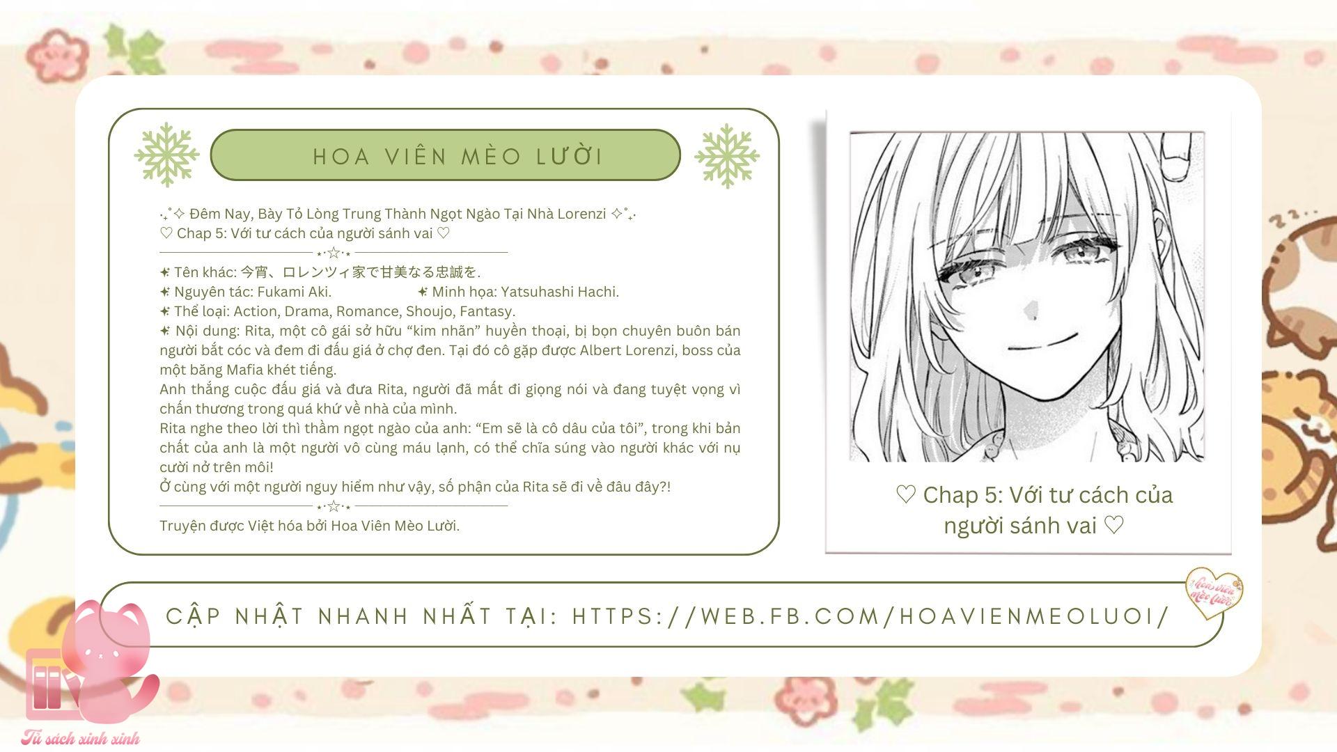 Đêm Nay, Bày Tỏ Lòng Trung Thành Ngọt Ngào Tại Nhà Lorenzi Chapter 5 - Trang 4
