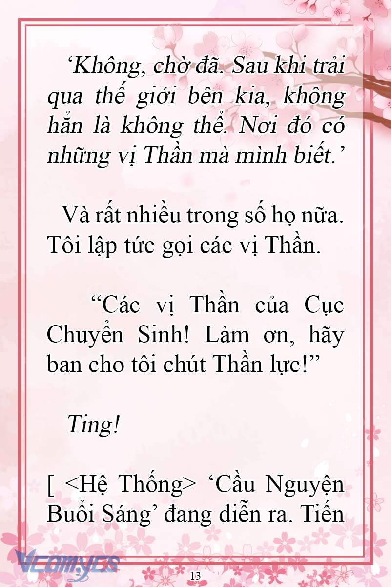 [Novel] Đặc Quyền Của Người Chuyển Sinh Chap 6 - Next Chap 7